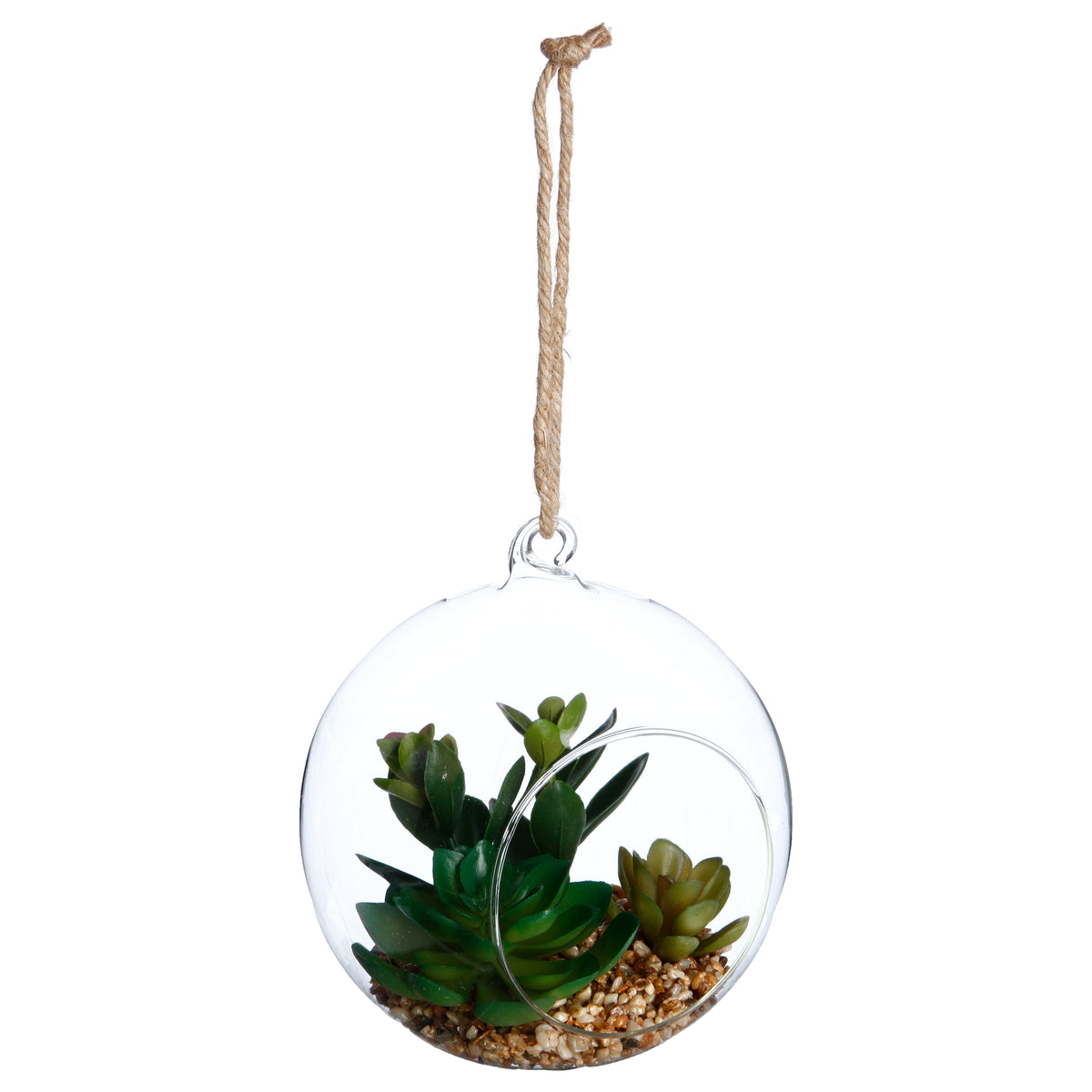 Floare decorativa, planta artificiala cu pahar D14 cm H17 cm - Atmosphera