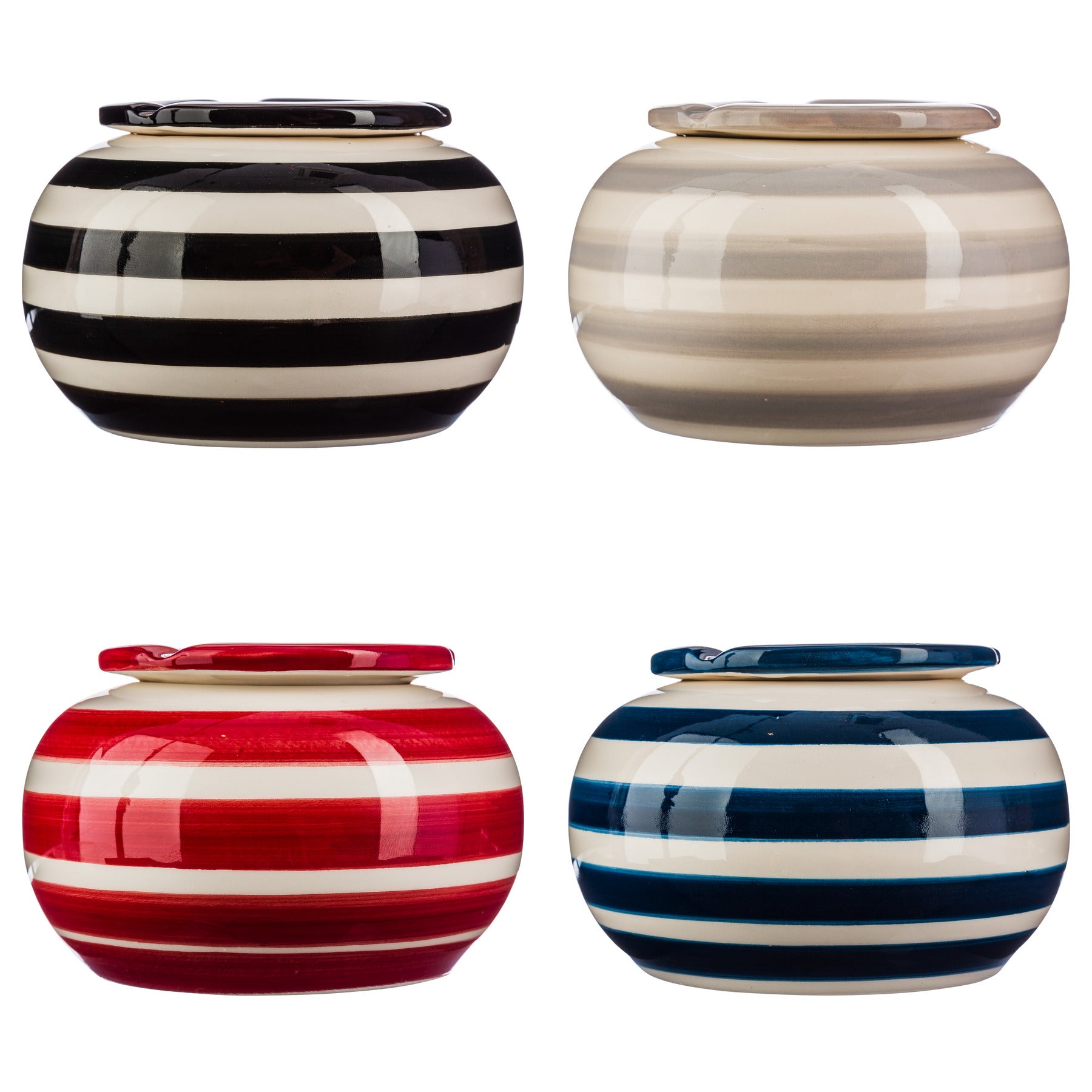Scrumiera ceramica rayna D12 cm - Atmosphera