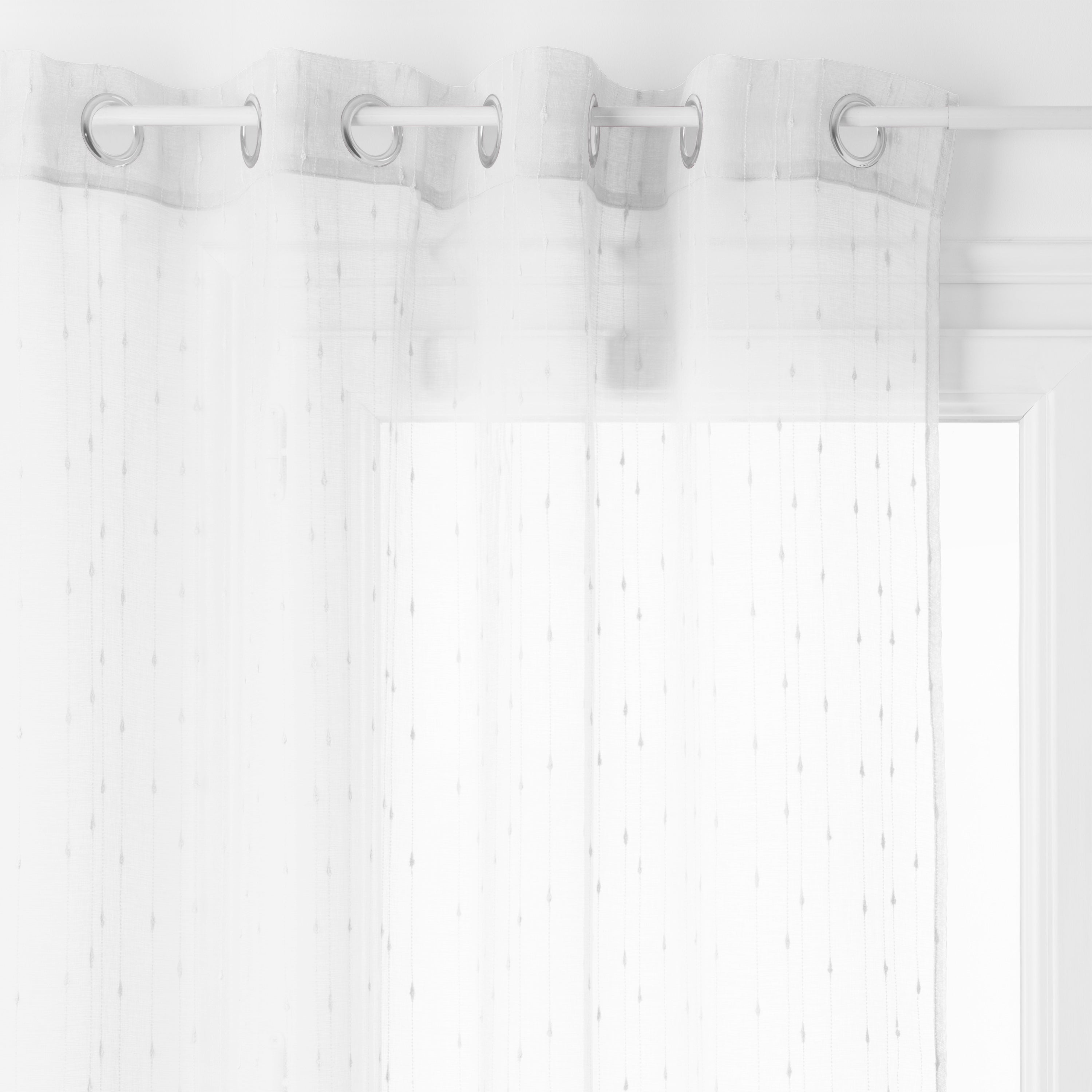 Perdea voal anissa alb 140 x 240 cm - Atmosphera
