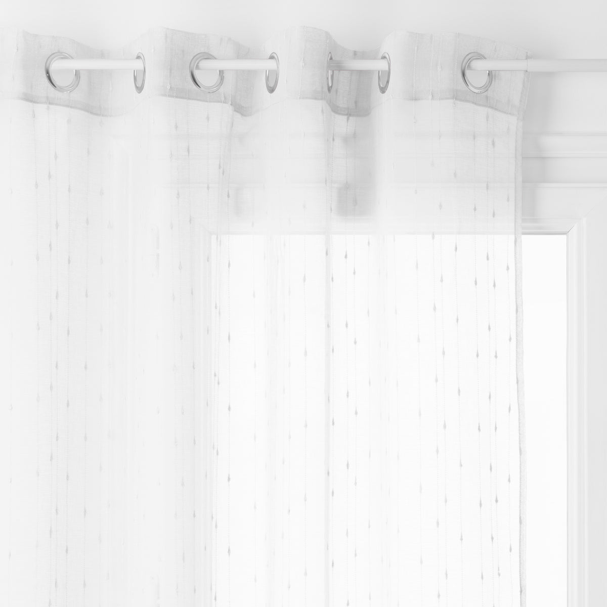 Perdea voal anissa alb 140 x 240 cm - Atmosphera