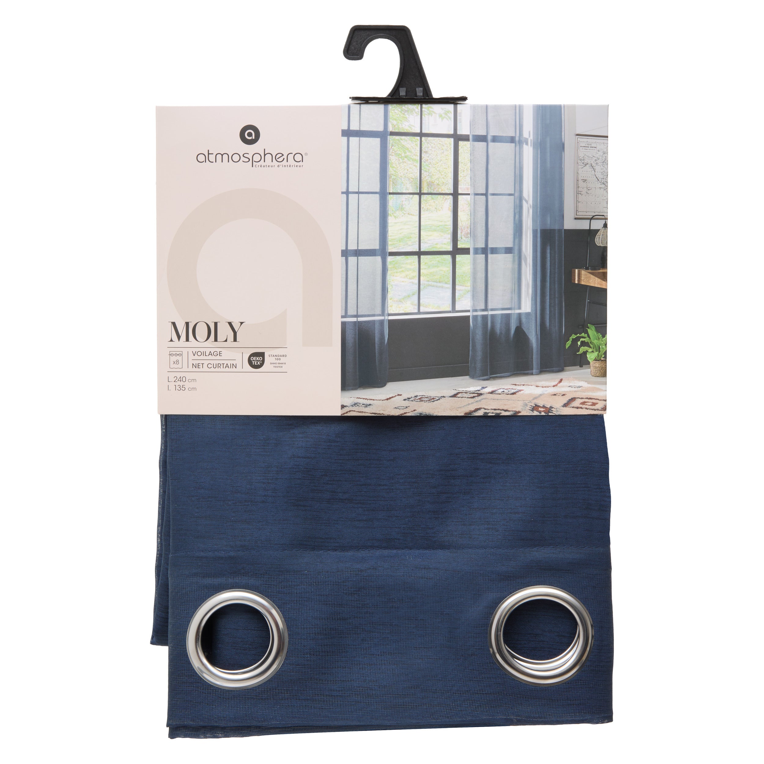 Perdea tul moly egeen 135 x 240 cm - Atmosphera
