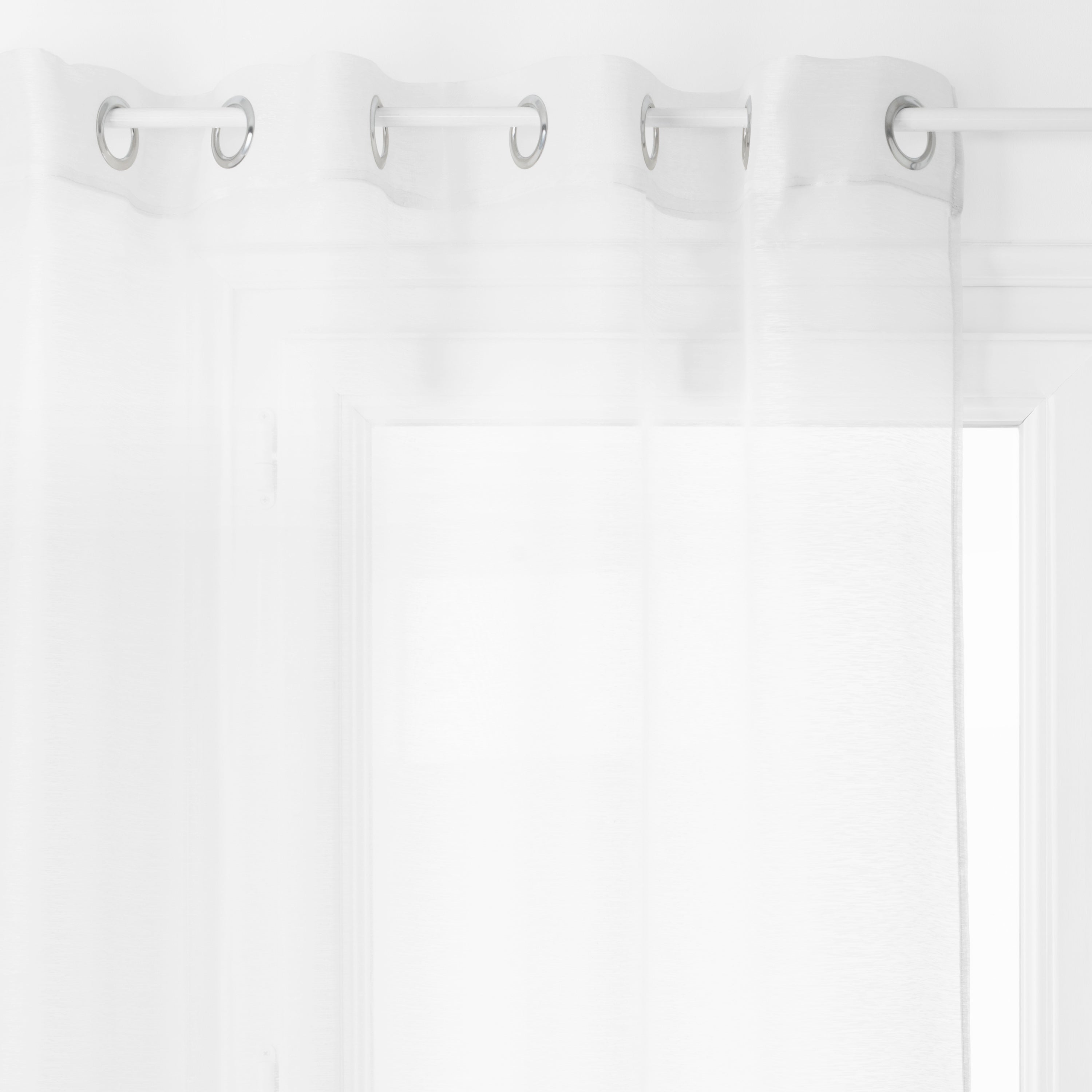 Perdea voal moly alb 135 x 240 cm - Atmosphera