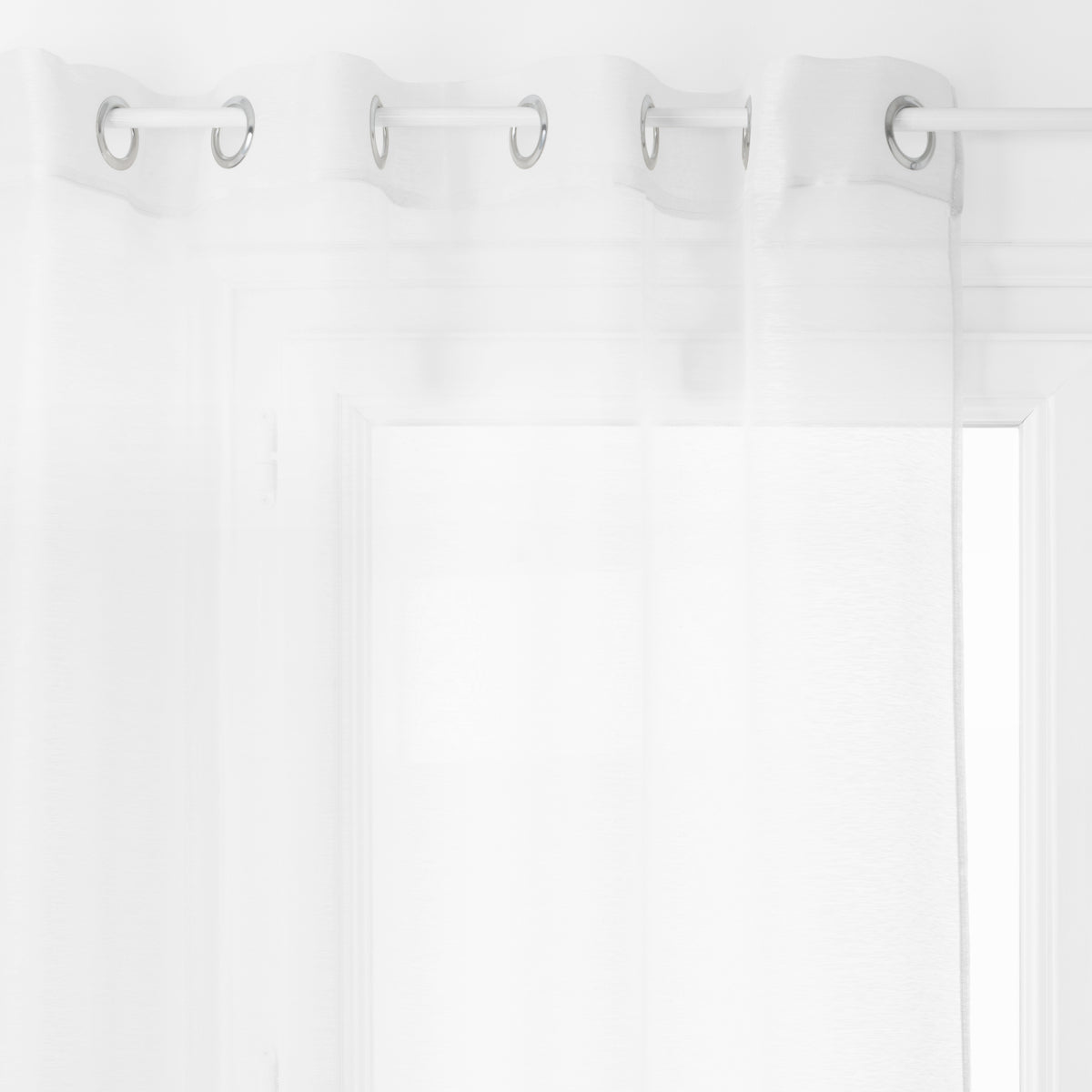 Perdea voal moly alb 135 x 240 cm - Atmosphera