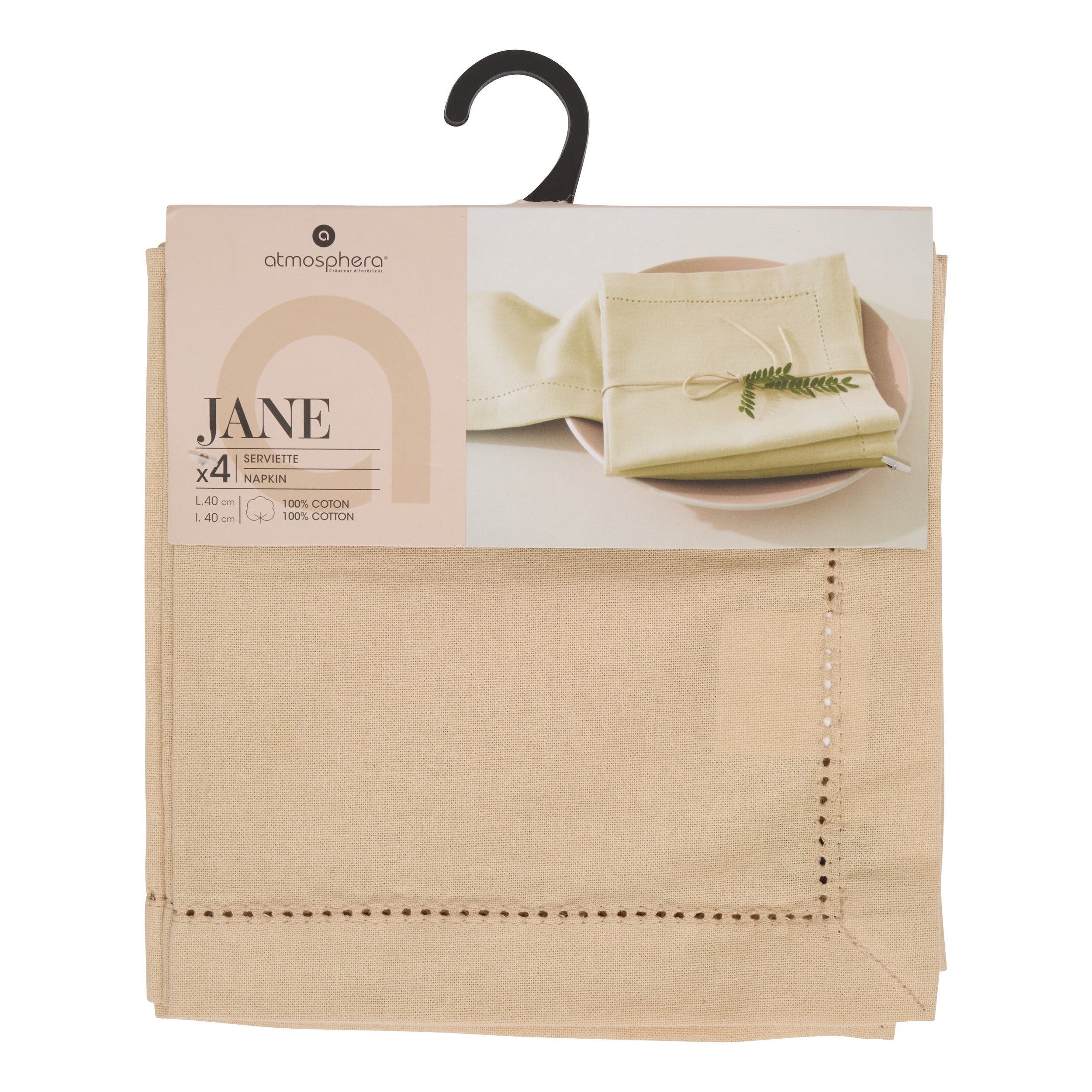 Textila pentru casa, napkin chamb jane linen set 4 buc - Atmosphera