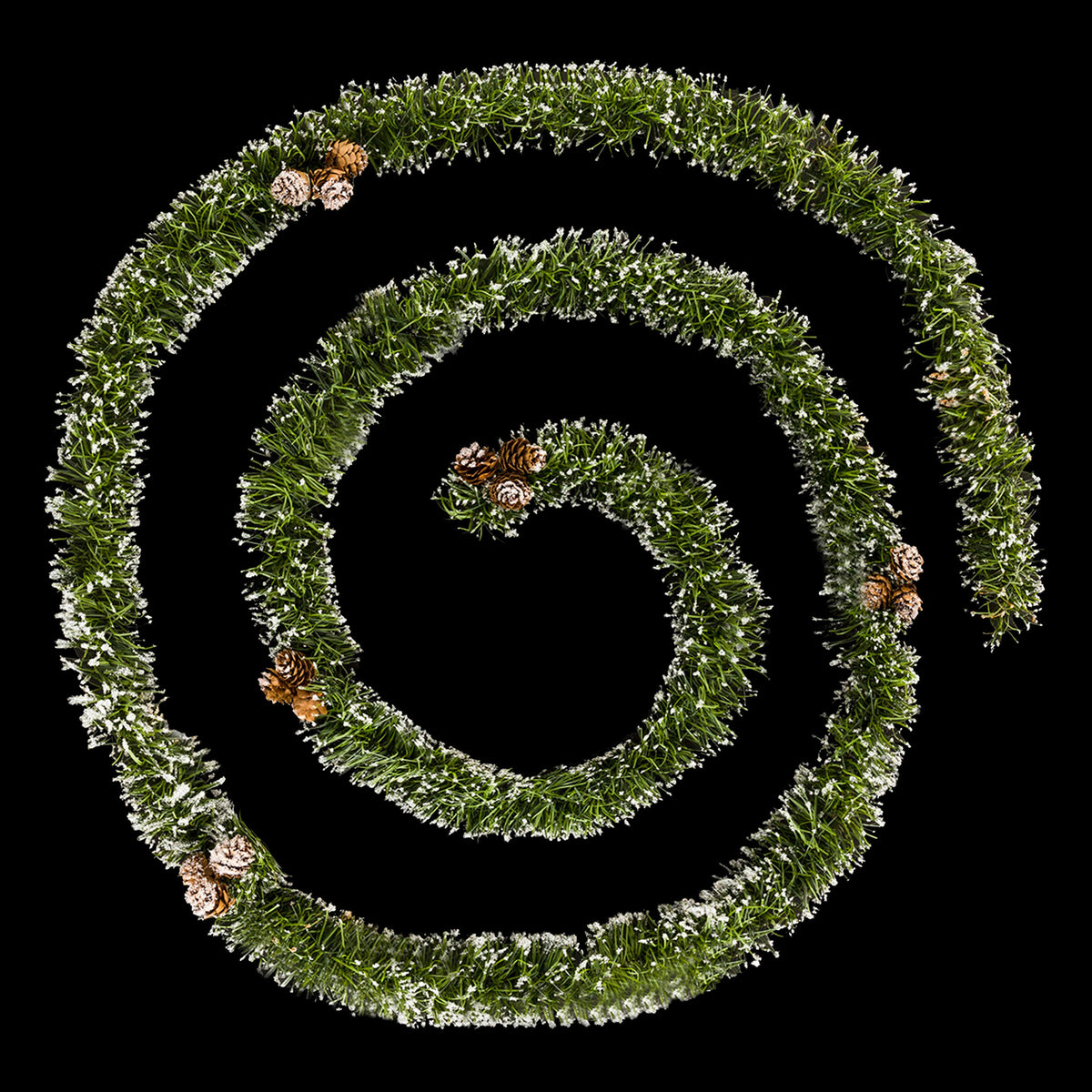 Ghirlanda conuri de brad ninse, verde, 2,7 m | Atmosphera