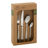 Set tacamuri inox 24 piese Flora - Secret de Gourmet