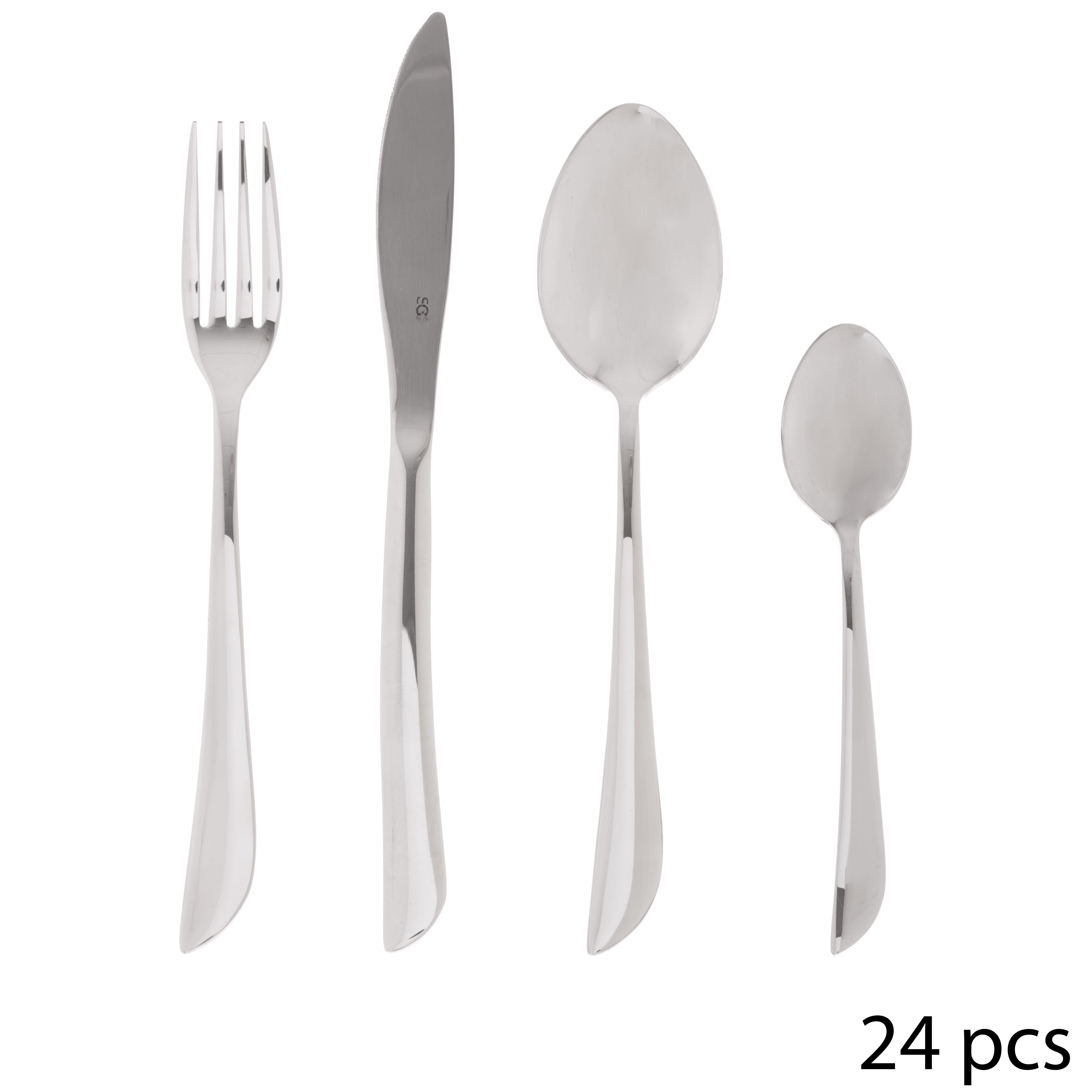Set tacamuri inox 24 piese serrat - Secret de Gourmet