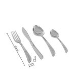 Set tacamuri inox 24 piese serrat - Secret de Gourmet