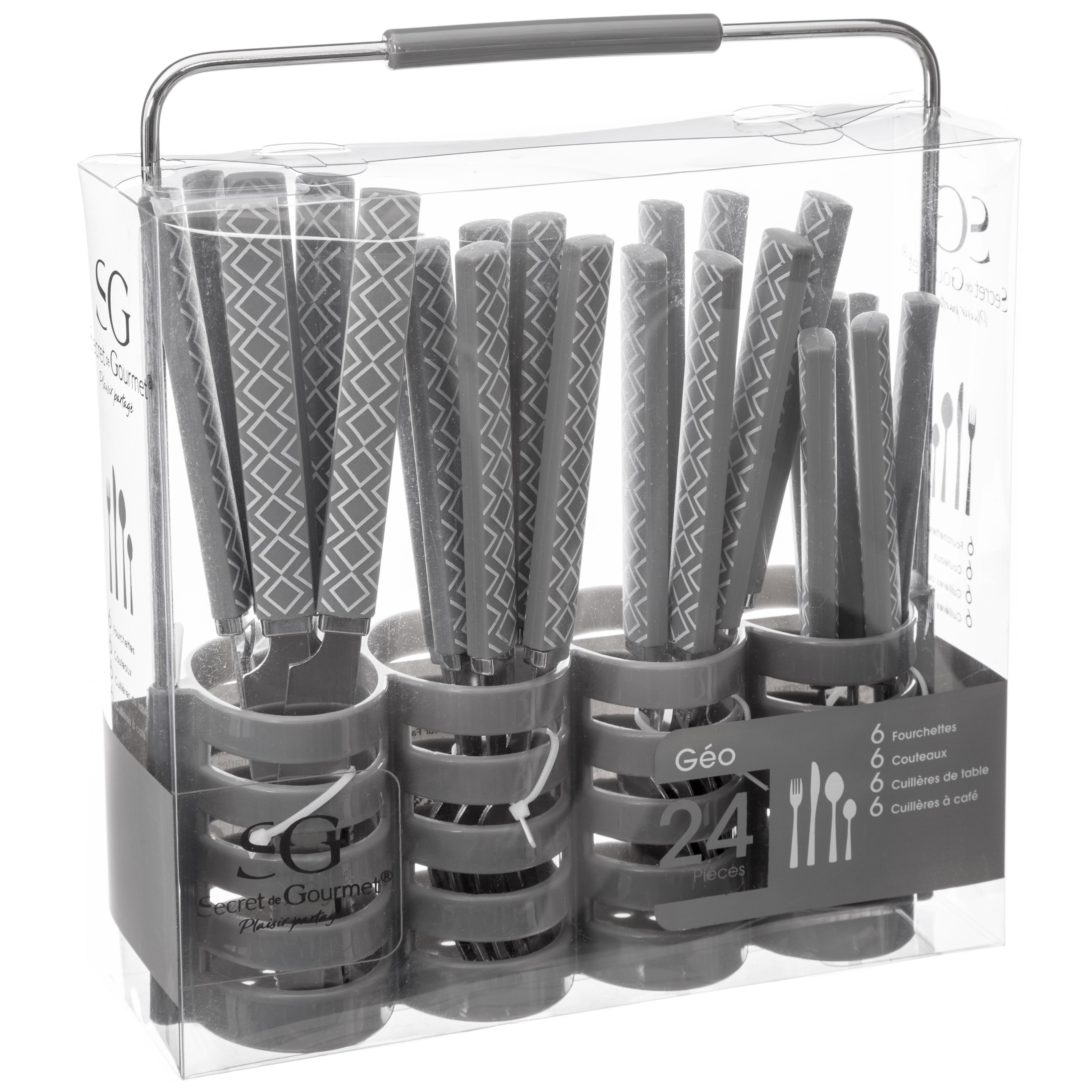 Set tacamuri 24 piese Geo cu taup - Secret de Gourmet