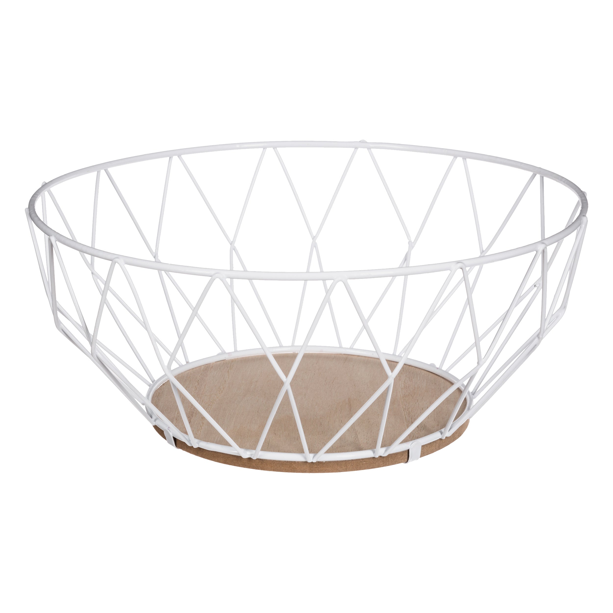 Cos fructe diamond alb 28 cm - Five