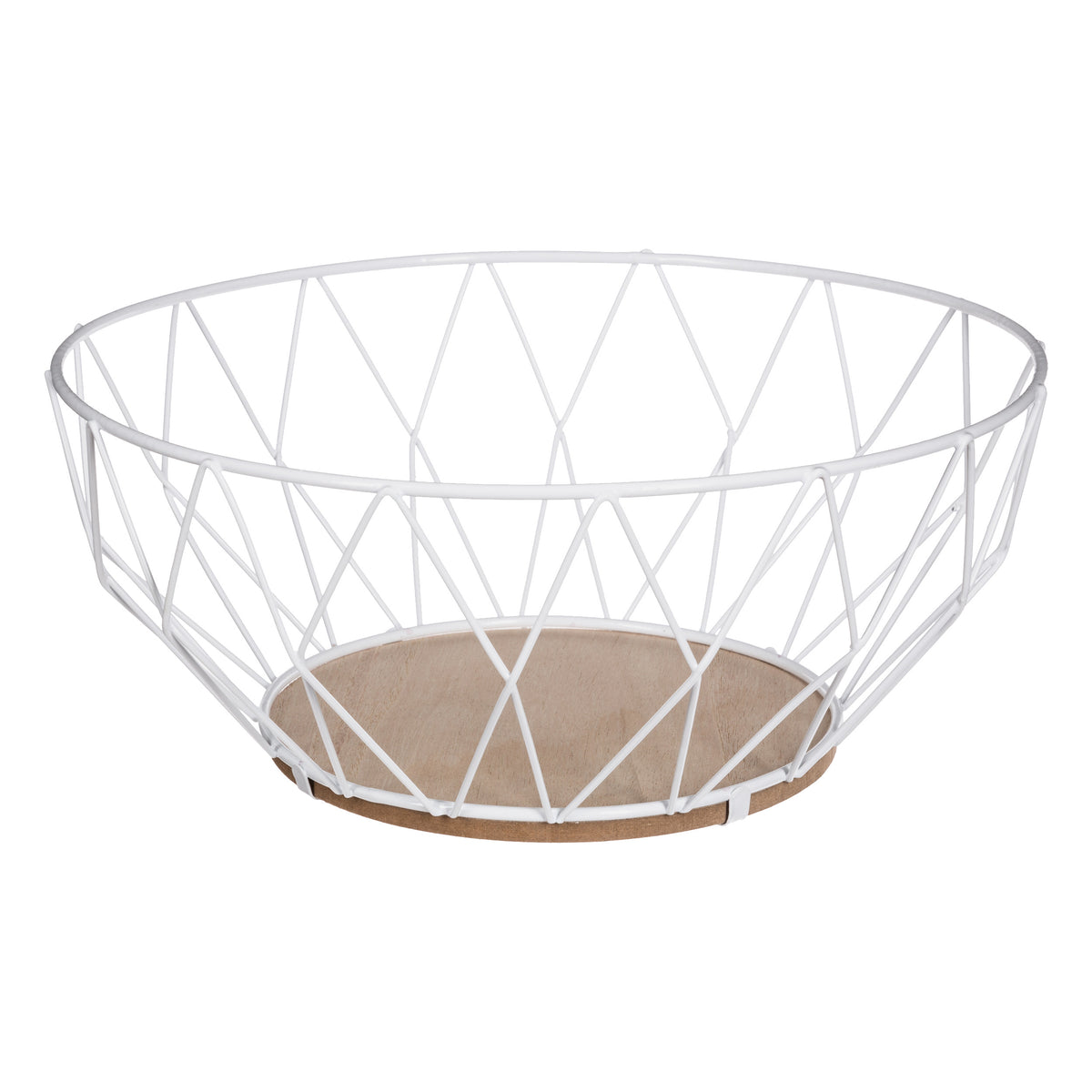 Cos fructe diamond alb 28 cm - Five