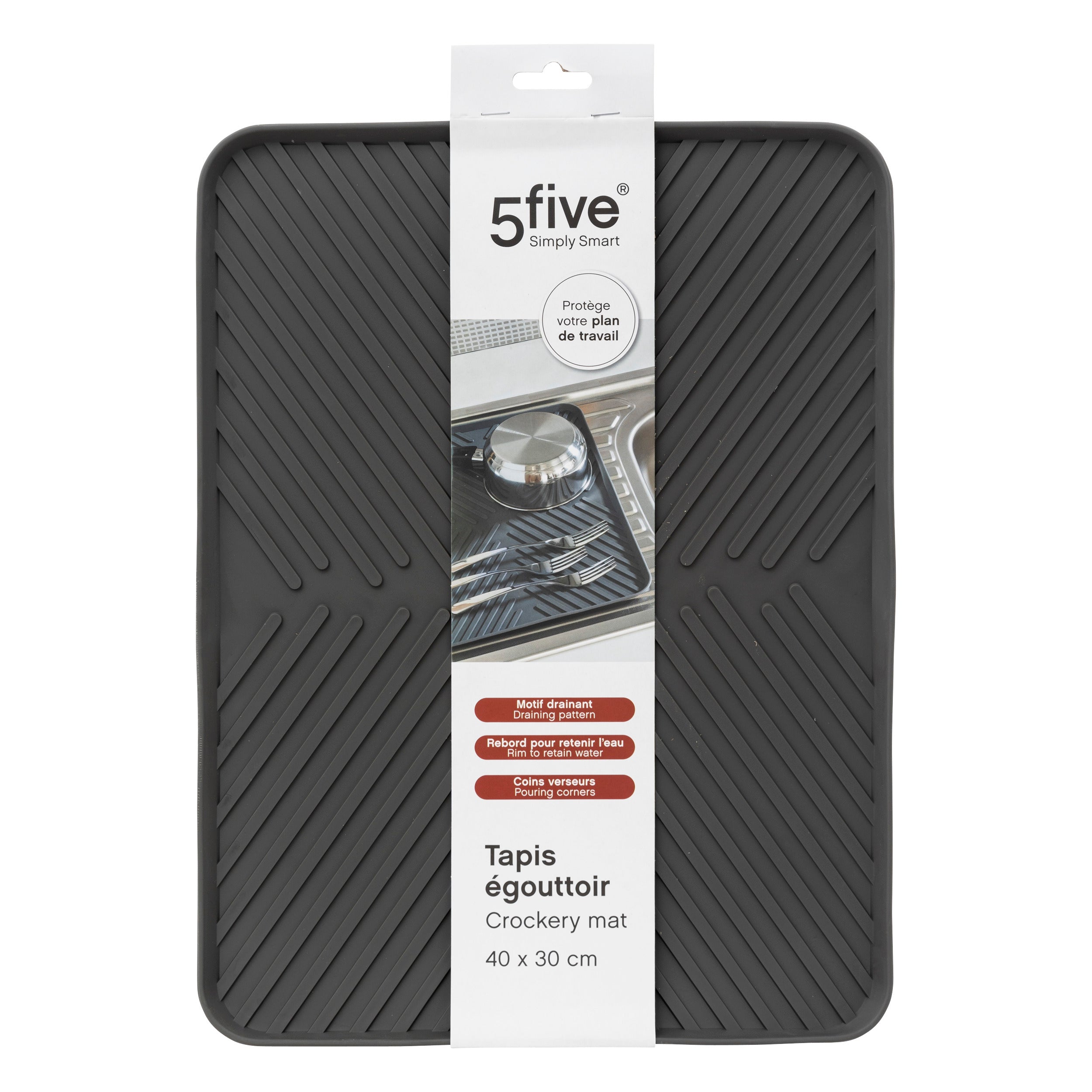 Covoras scurgere cu margini 30 x 40 cm - Five
