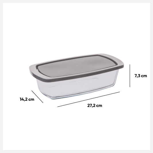 Forma paine sticla cu capac 27 x 14 cm - Five