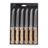 Cutite friptura din lemn 6 piese - Secret de Gourmet