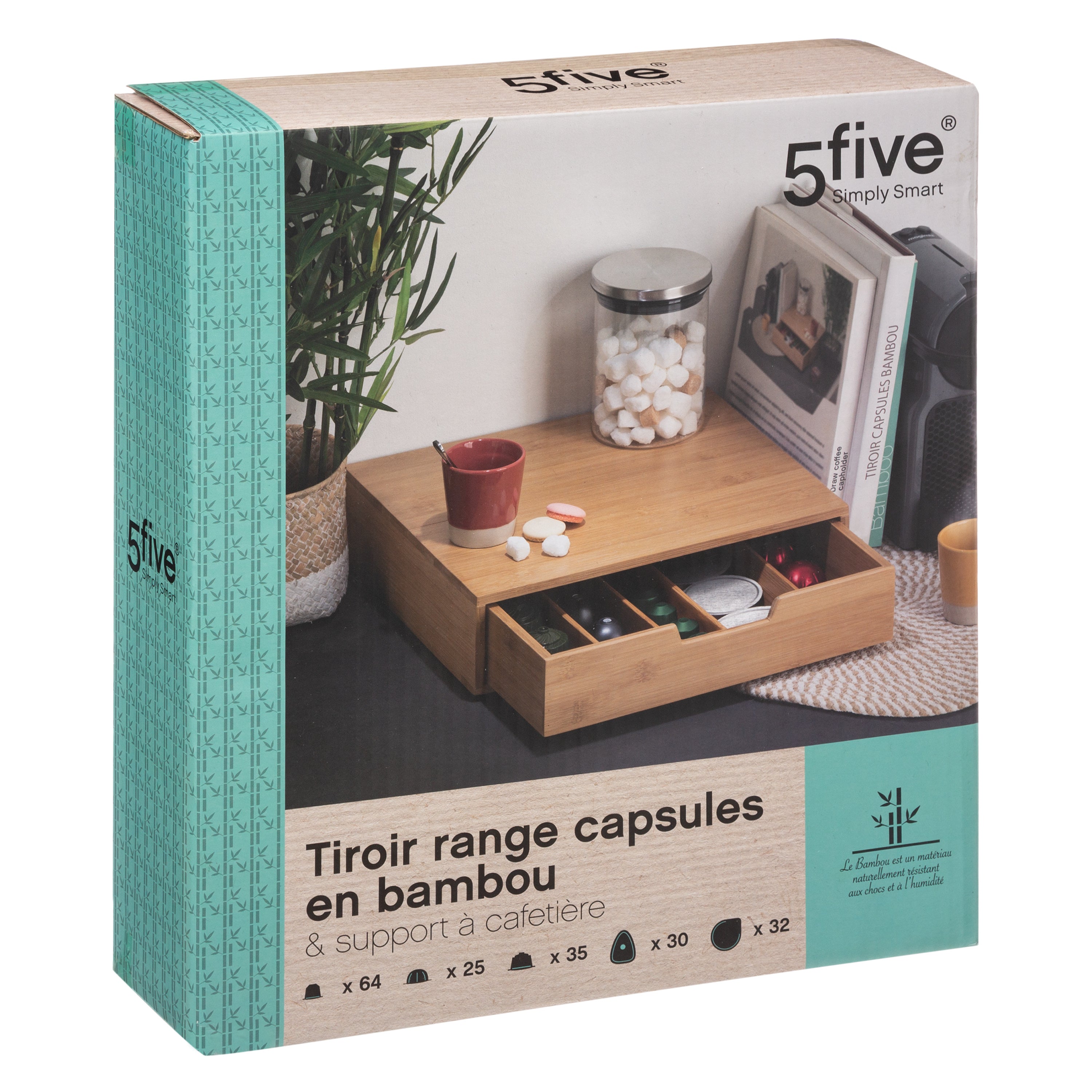 Sertar capsule bambus - Five