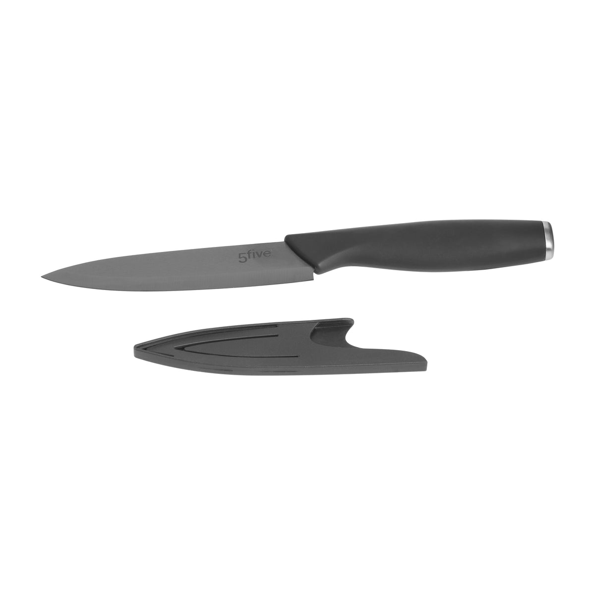 Cutit ceramic util negru 12.5 ab - Five
