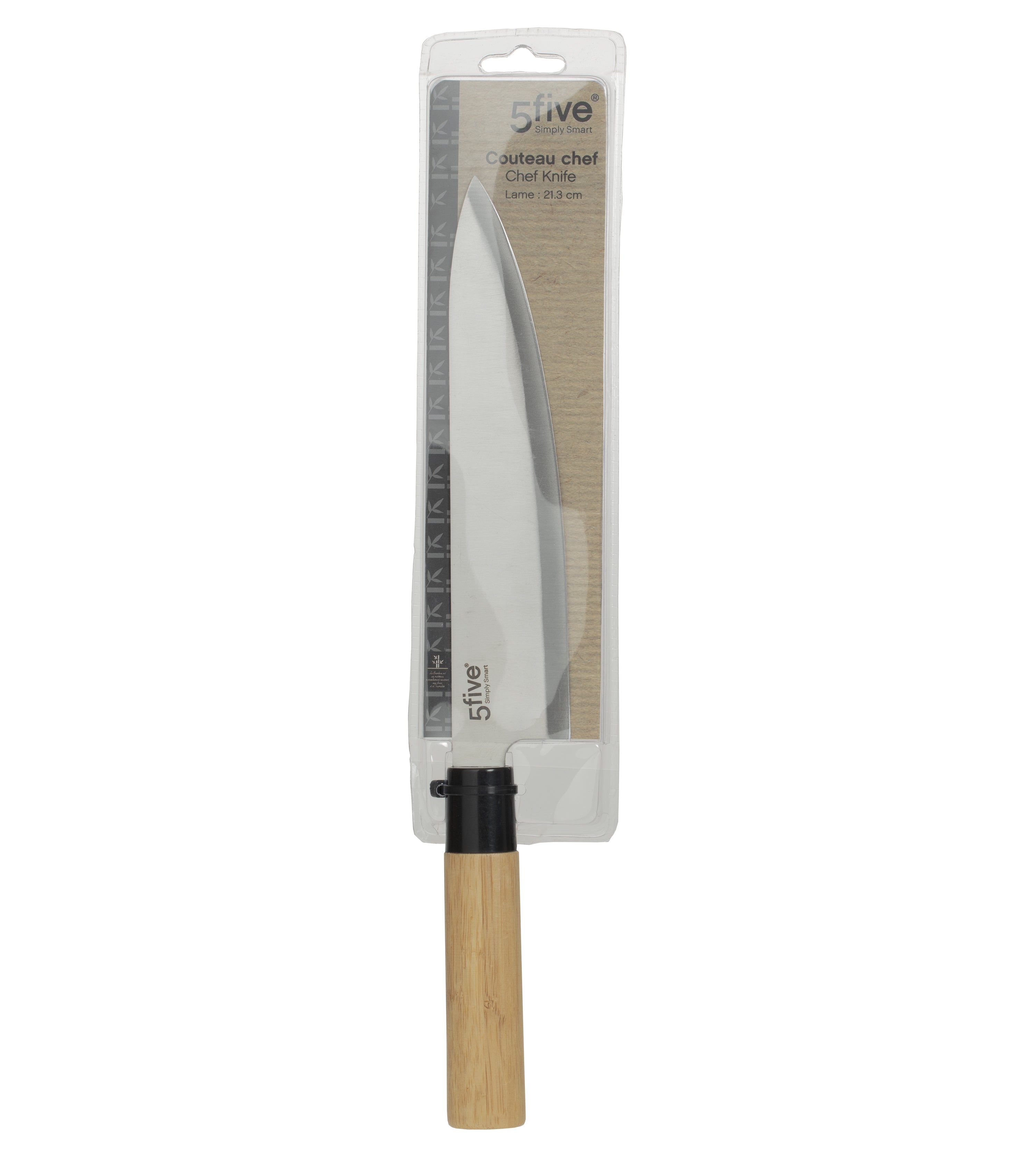 Cutit Chef Black Bamboo, otel inoxidabil, maner bambus