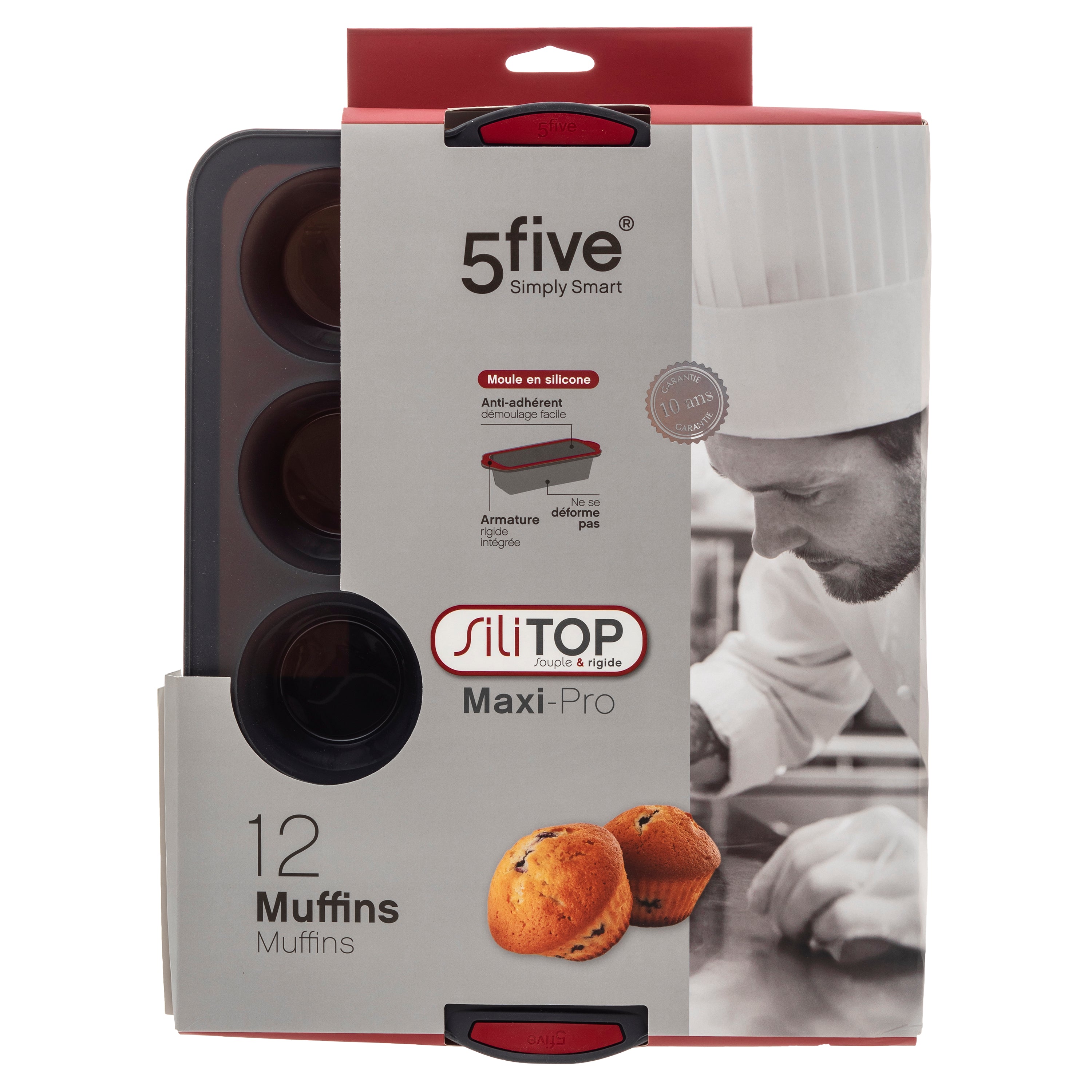 Forma 12 muffins maxi silitop - Five