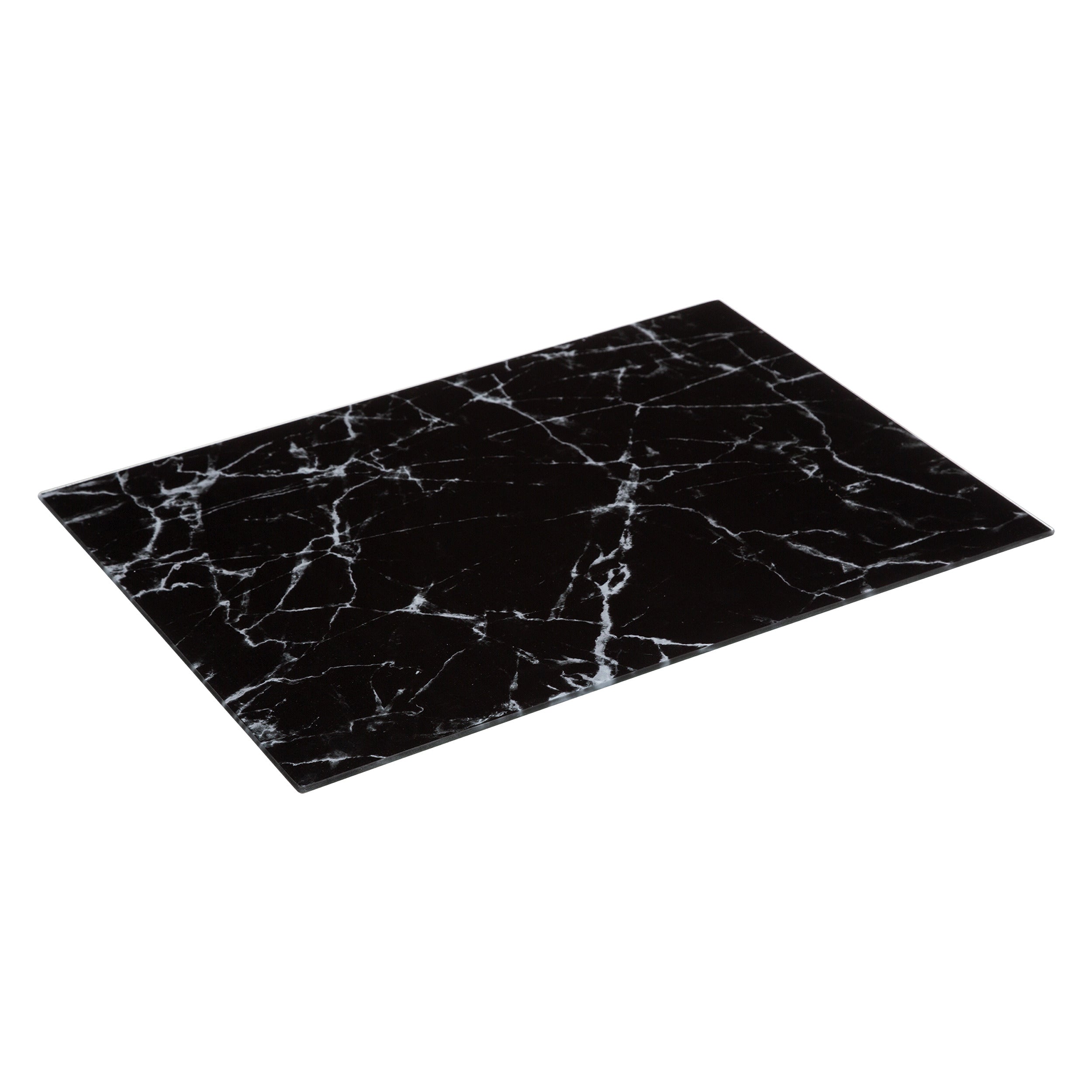 Tocator sticla negru marmura 40 x 30 cm - Five