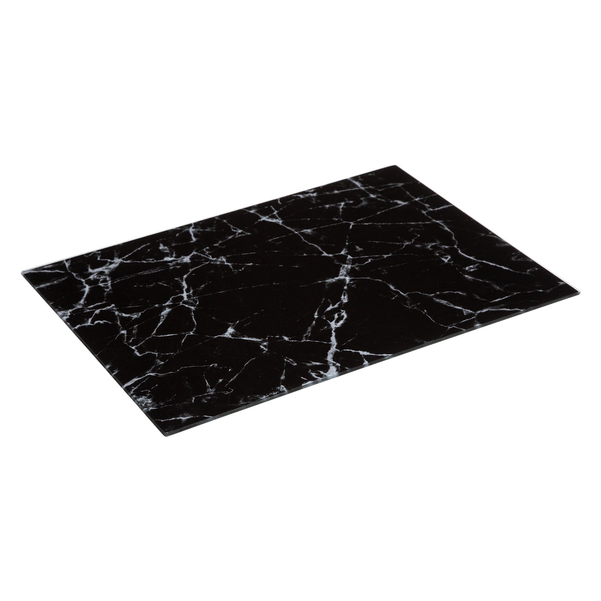 Tocator sticla negru marmura 40 x 30 cm - Five