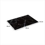 Tocator sticla negru marmura 40 x 30 cm - Five