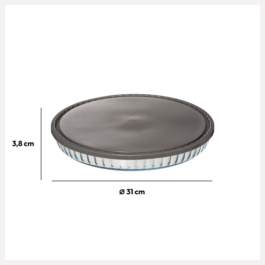 Forma de tarta sticla cu capac 30 - Five