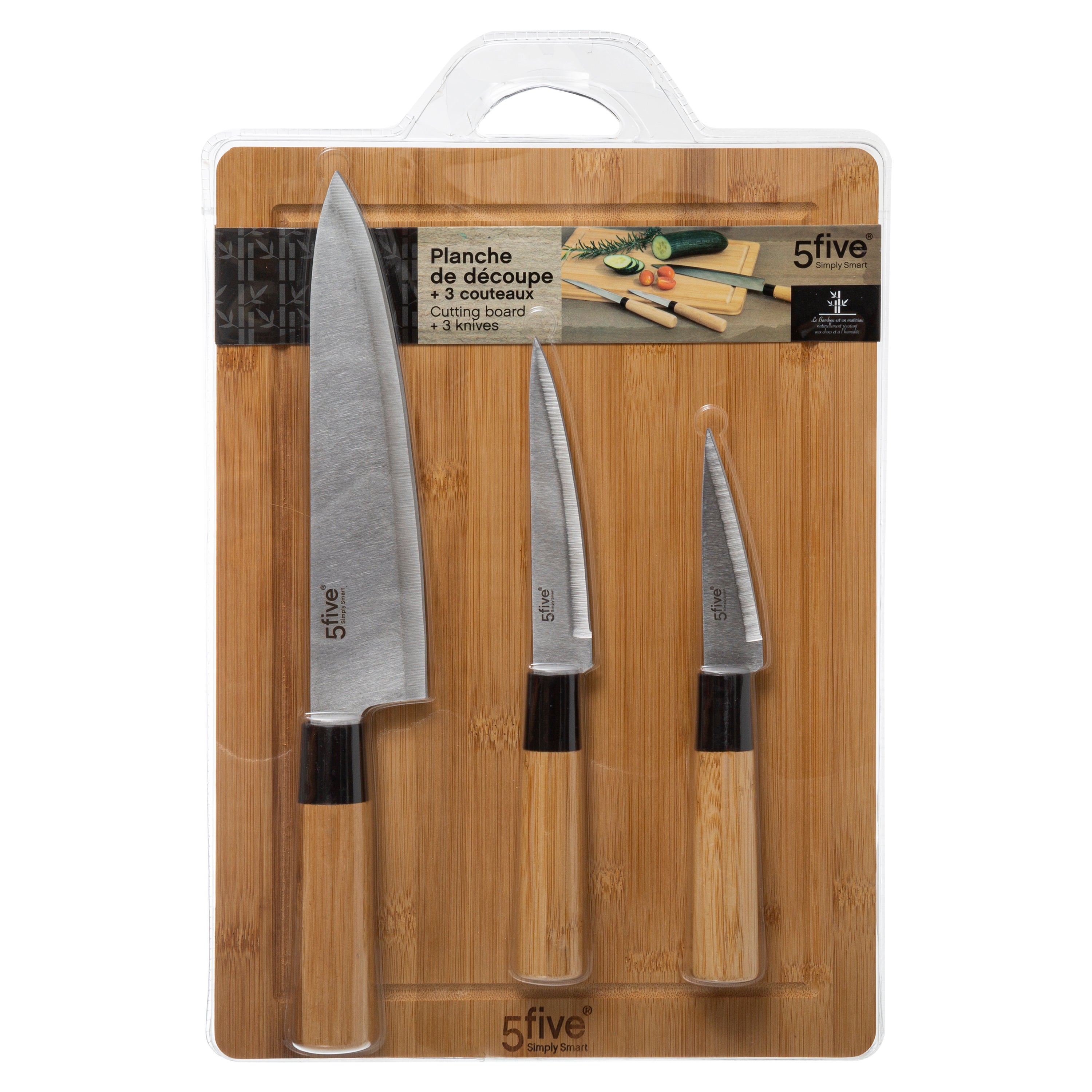 Set tocator cu 3 cutite blackba - Five