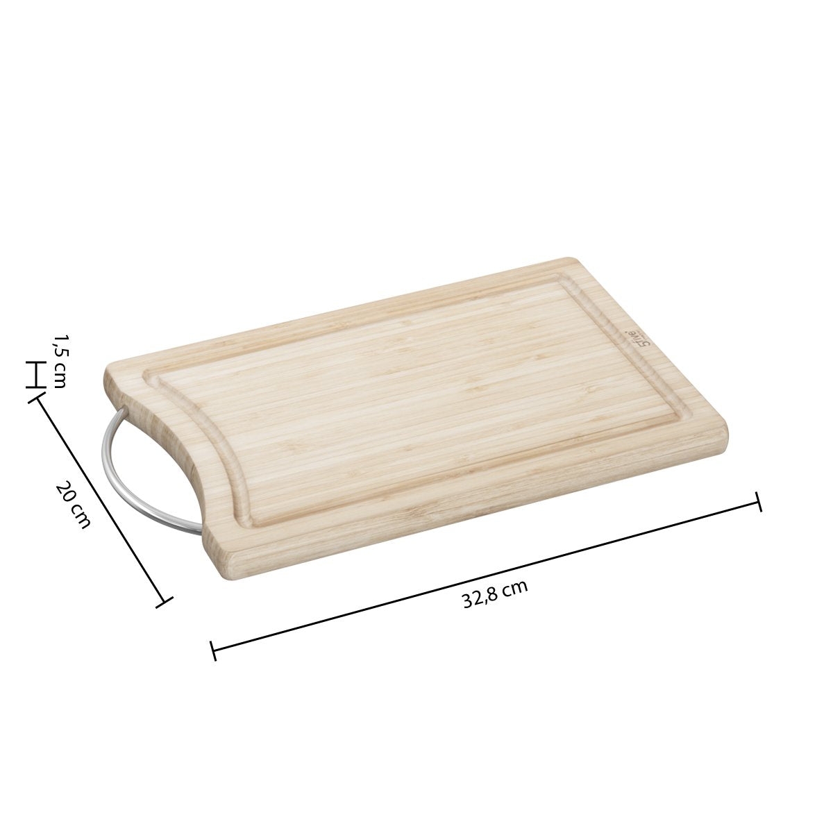 Tocator Bambou cu maner 30 x 20 cm
