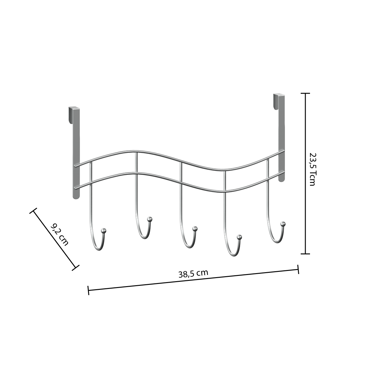 Organizator casa, carlig usa metal 5h coaty - Five