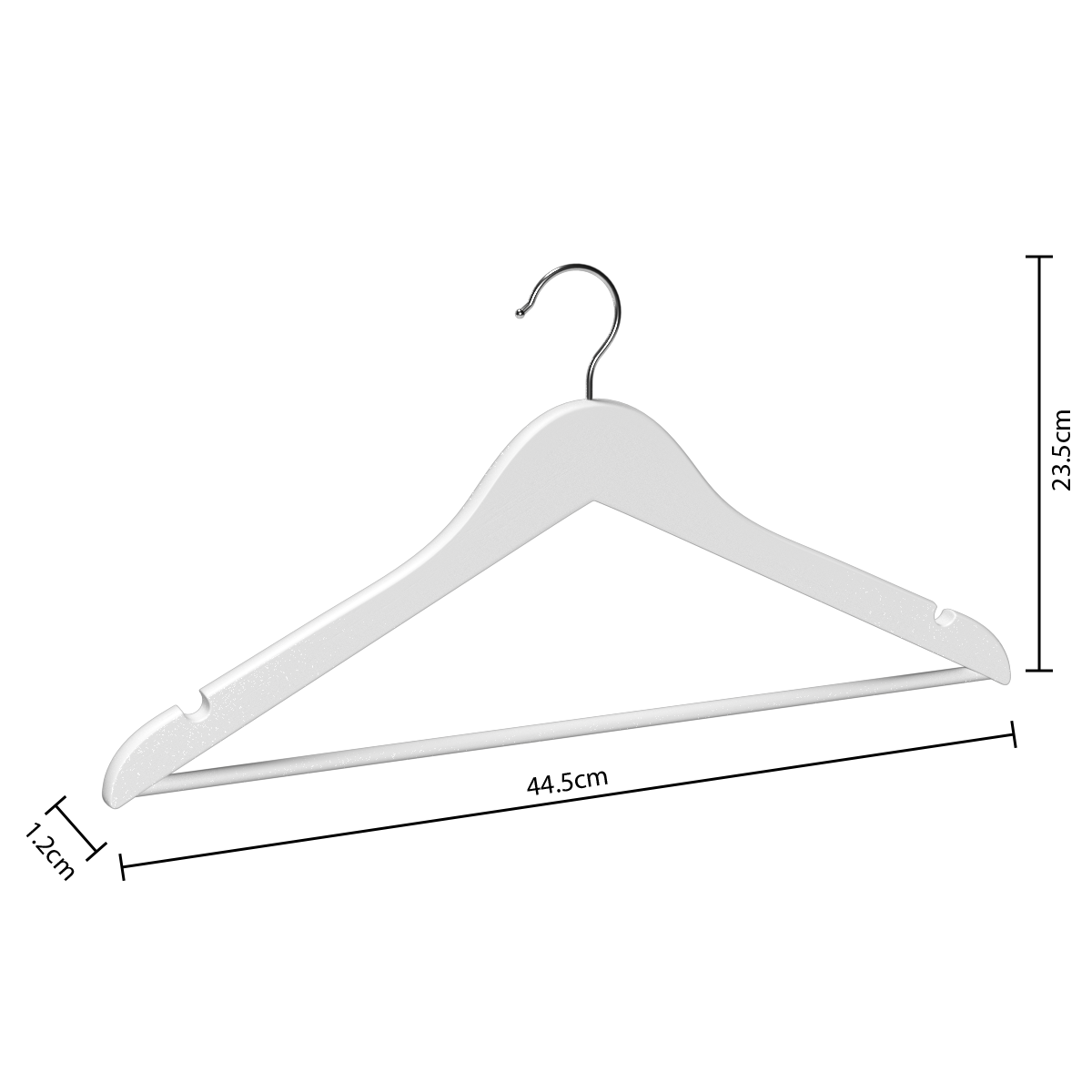 Organizator casa, cuier lemn set 5 blanc hang up - Five