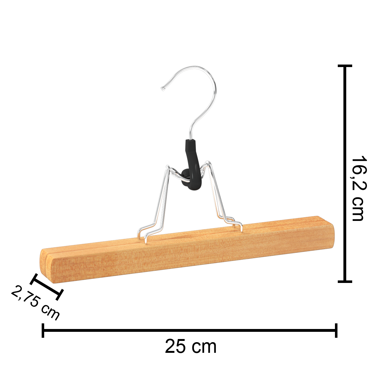 Organizator casa, cuier lemn set 3 hang clip - Five