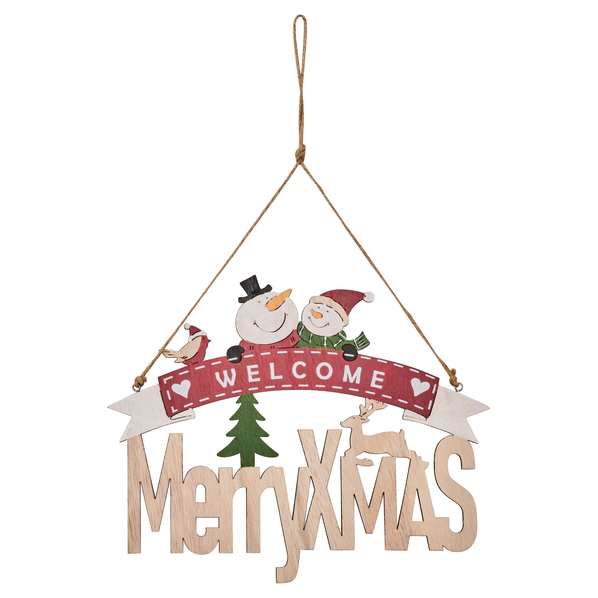 Pancarta Merry Christmas din lemn, 29 cm | Atmosphera