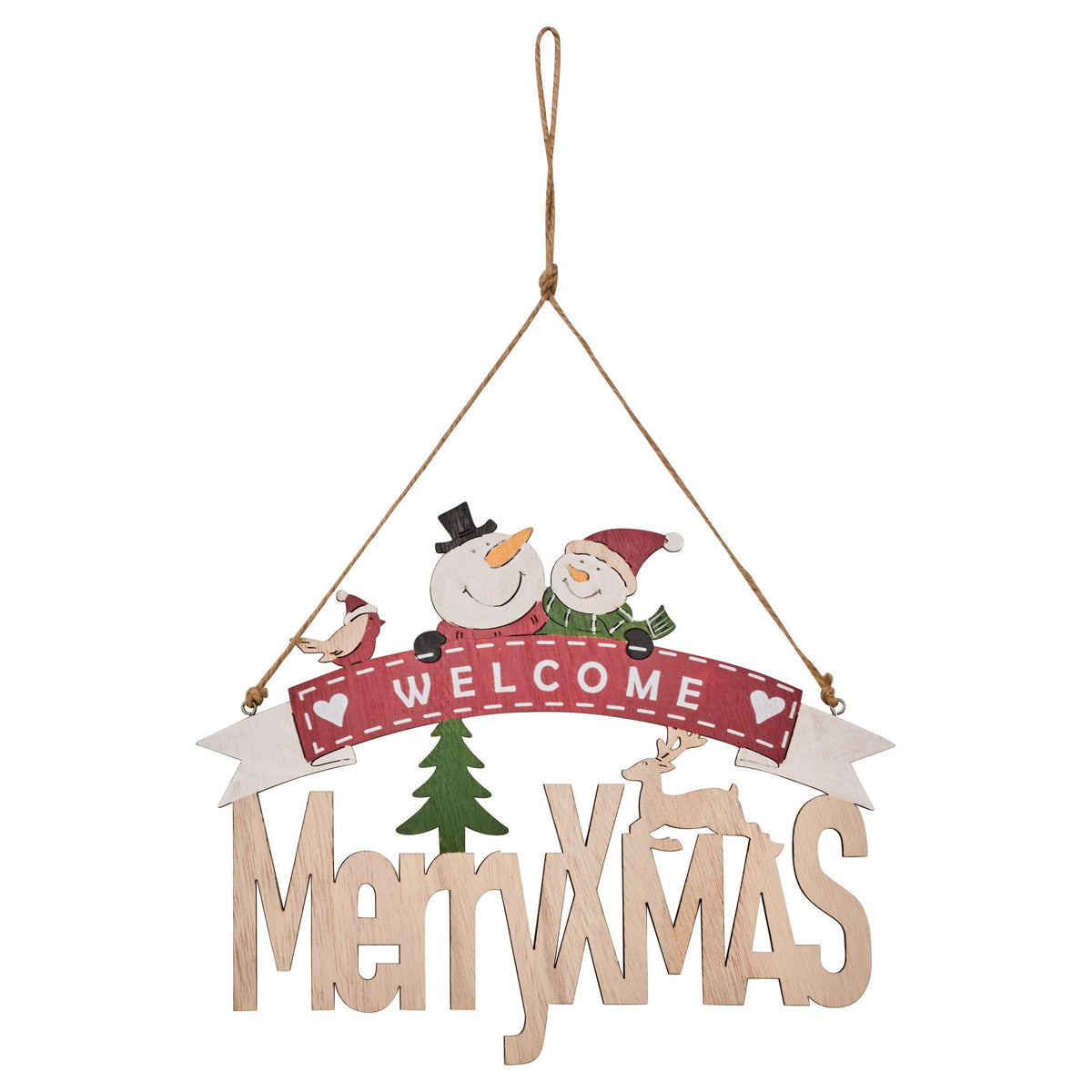 Pancarta Merry Christmas din lemn, 29 cm | Atmosphera