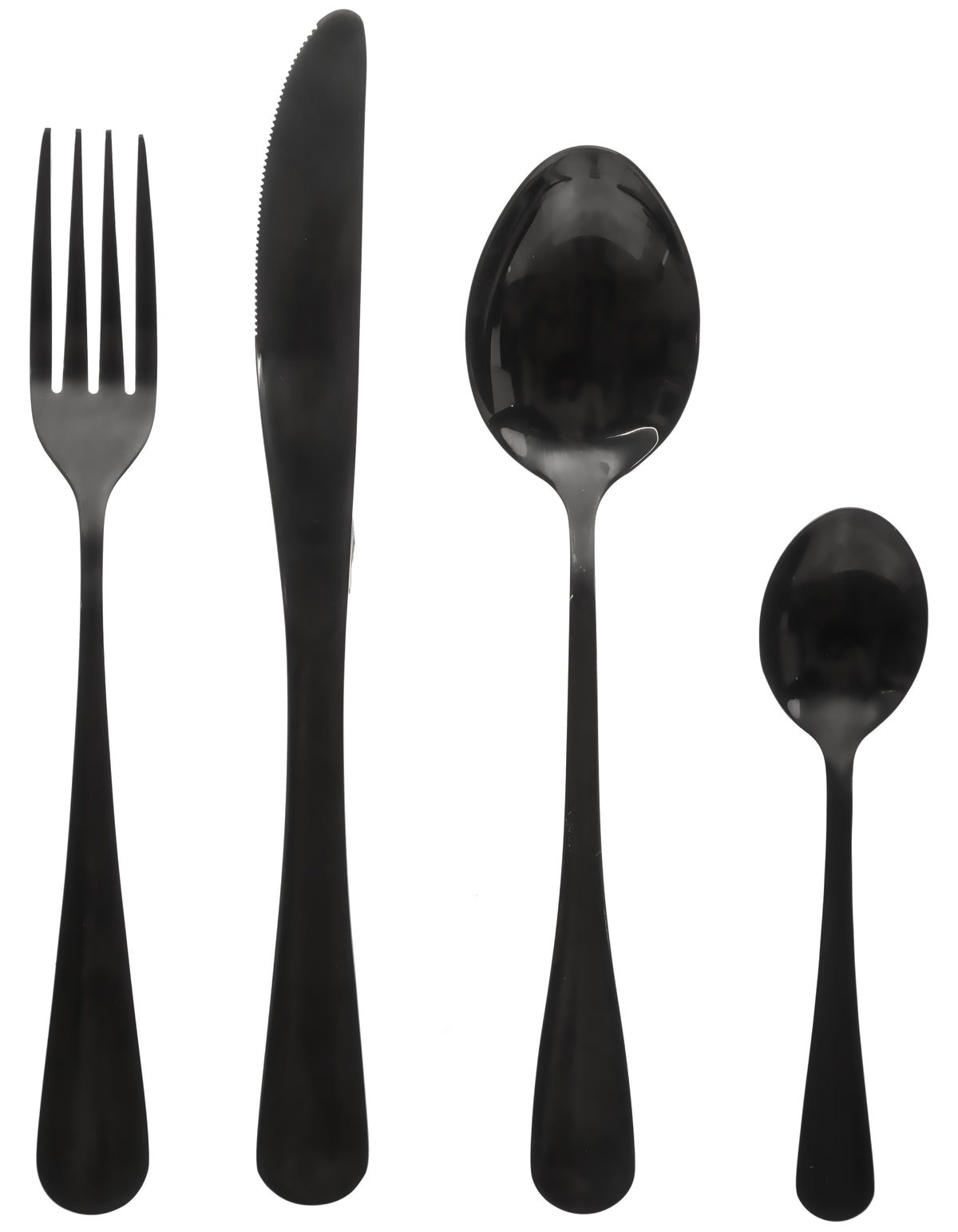 Set 16 piese tacamuri negre shadow - Secret de Gourmet
