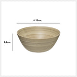 Bol de salata bambus natur 25 cm - Five
