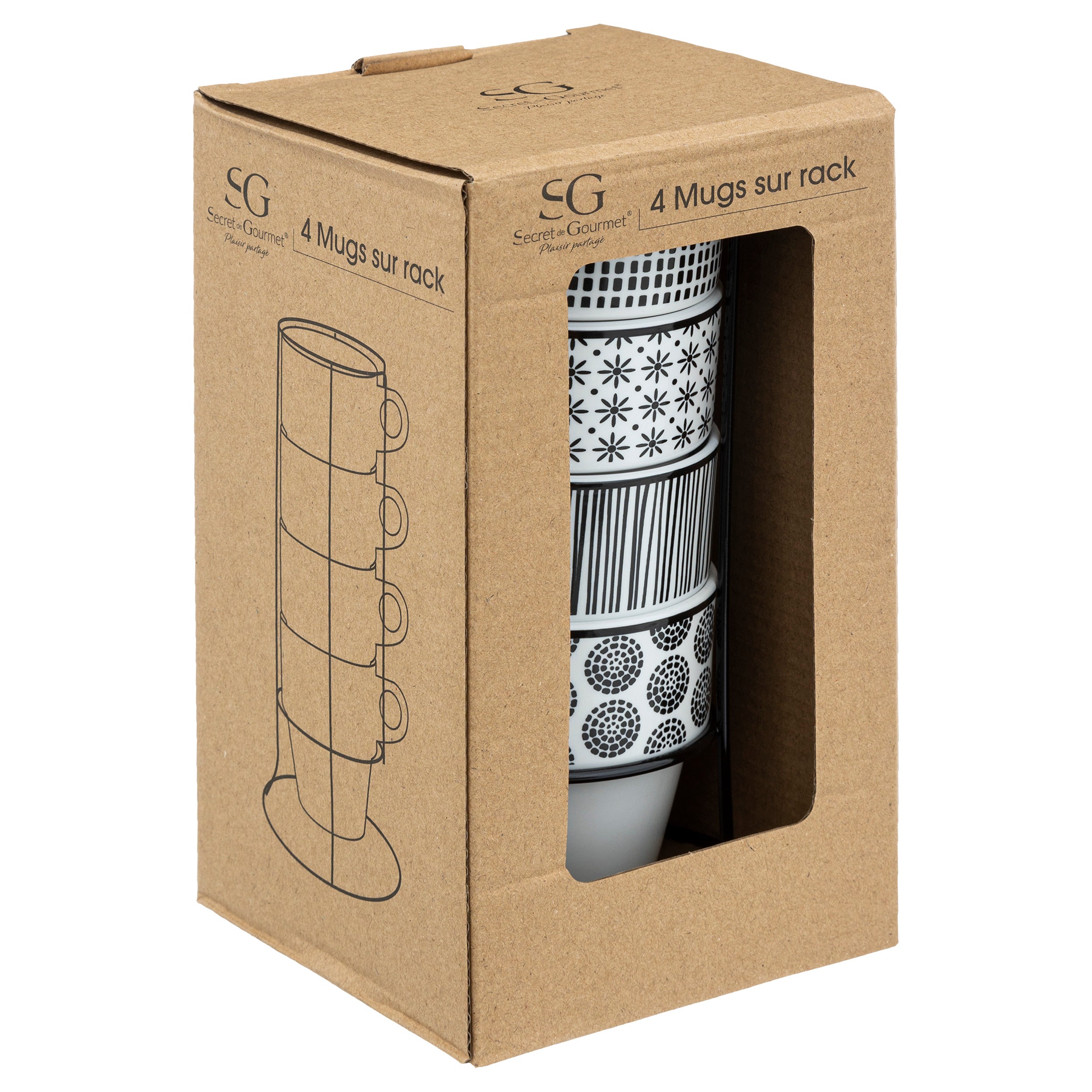 Suport 4 cani m bohemia 26 cl - Secret de Gourmet