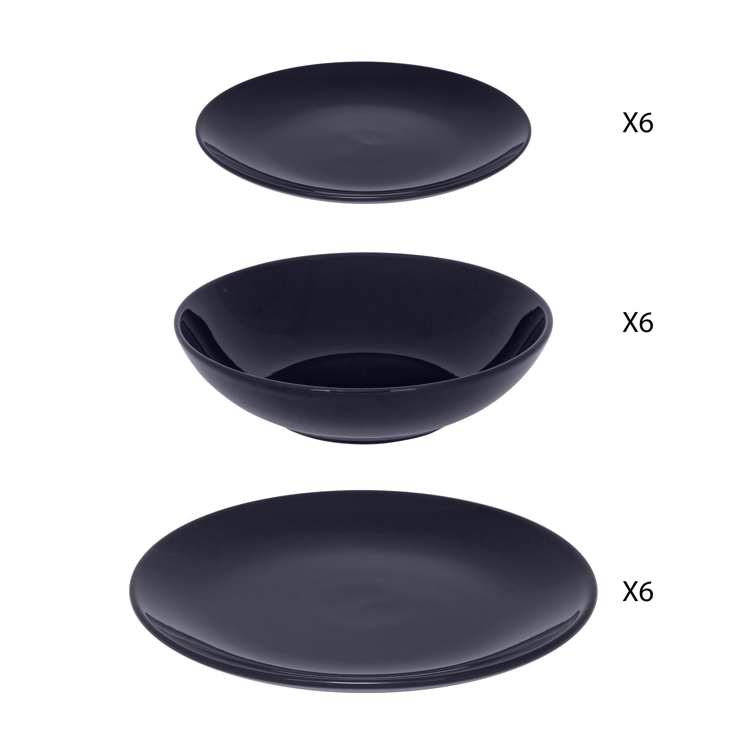 Tacam, 18 piese set colorama albastru - Secret de Gourmet