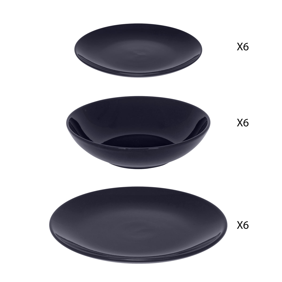 Tacam, 18 piese set colorama albastru - Secret de Gourmet