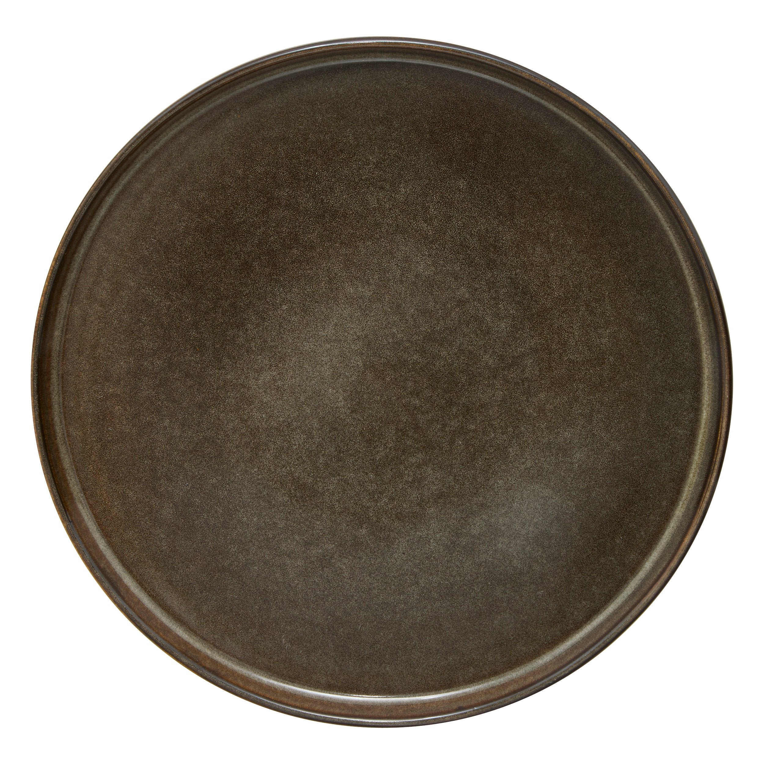 Farfurie intinsa Terre inconnue diam 27 cm maro