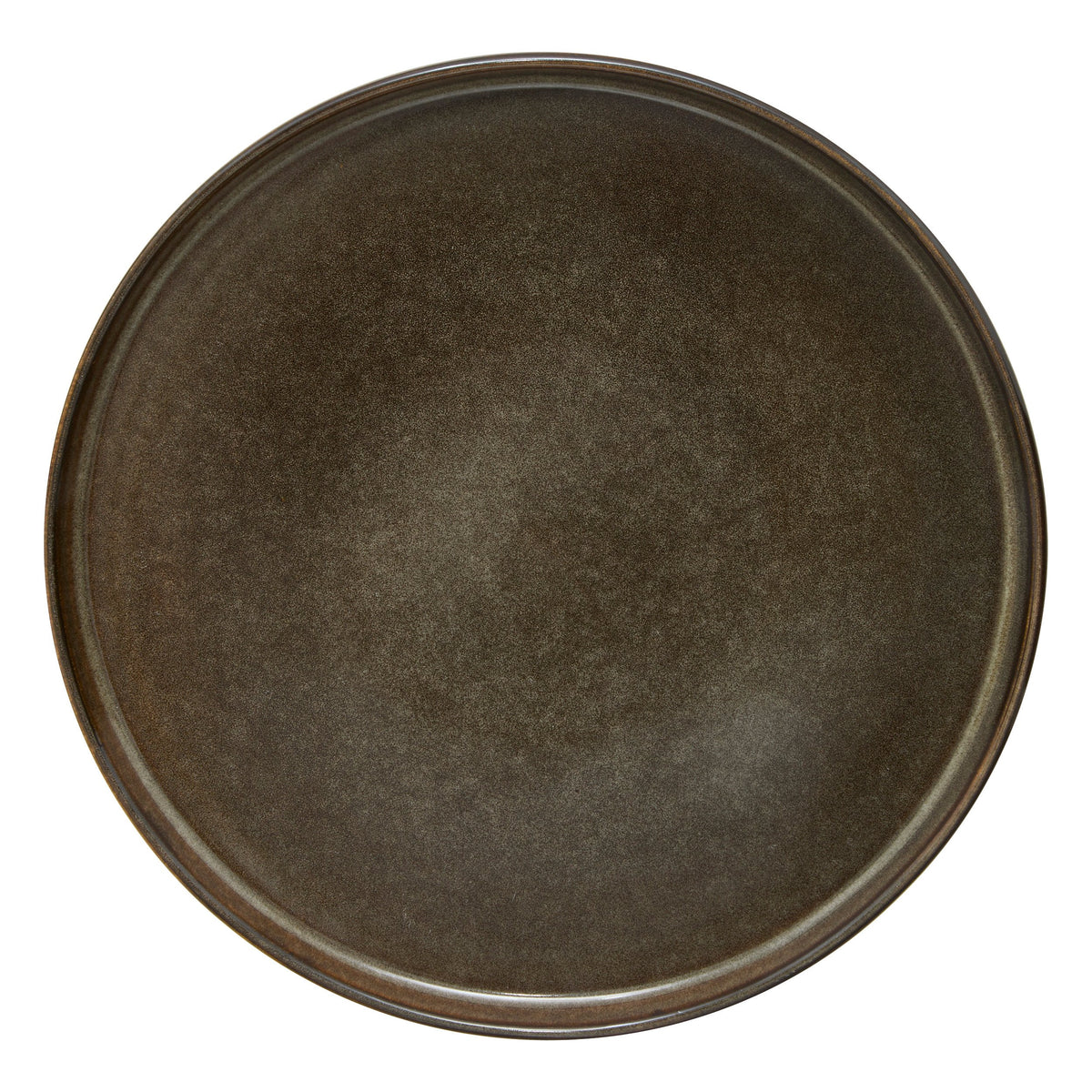 Farfurie intinsa Terre inconnue diam 27 cm maro