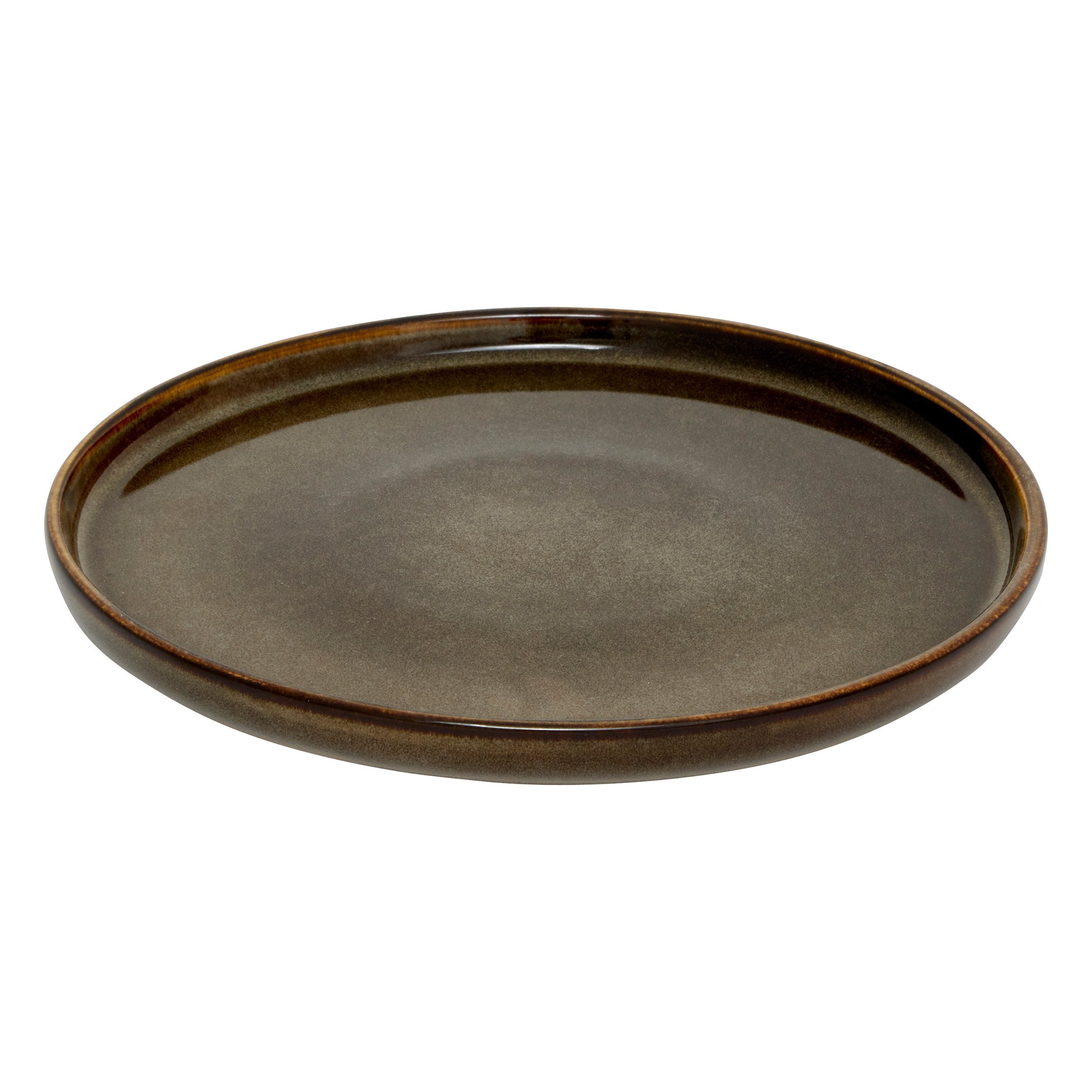 Farfurie desert Terre inconnue diam 21 cm maro