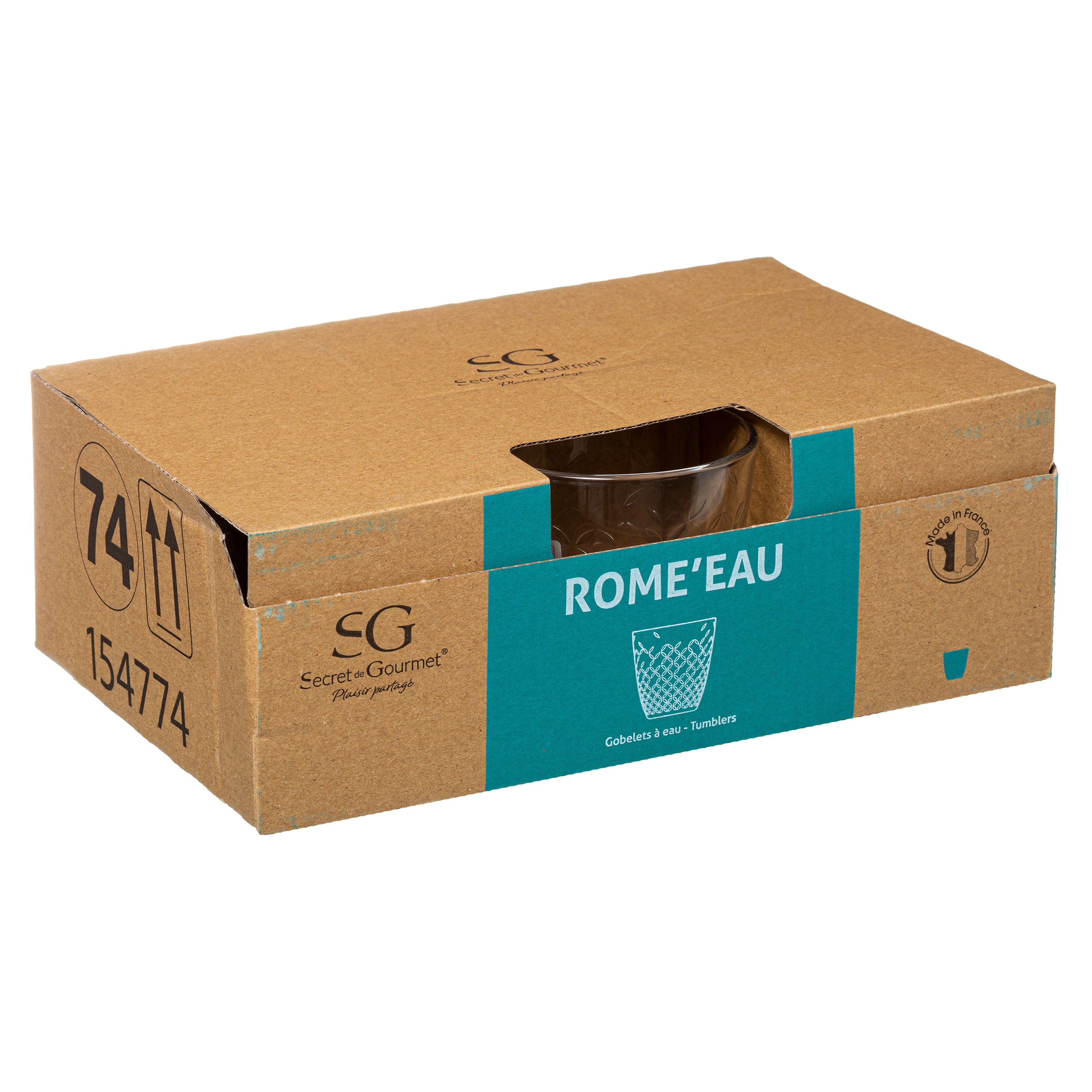 Set pahare jos rome eau 25 cl - Secret de Gourmet