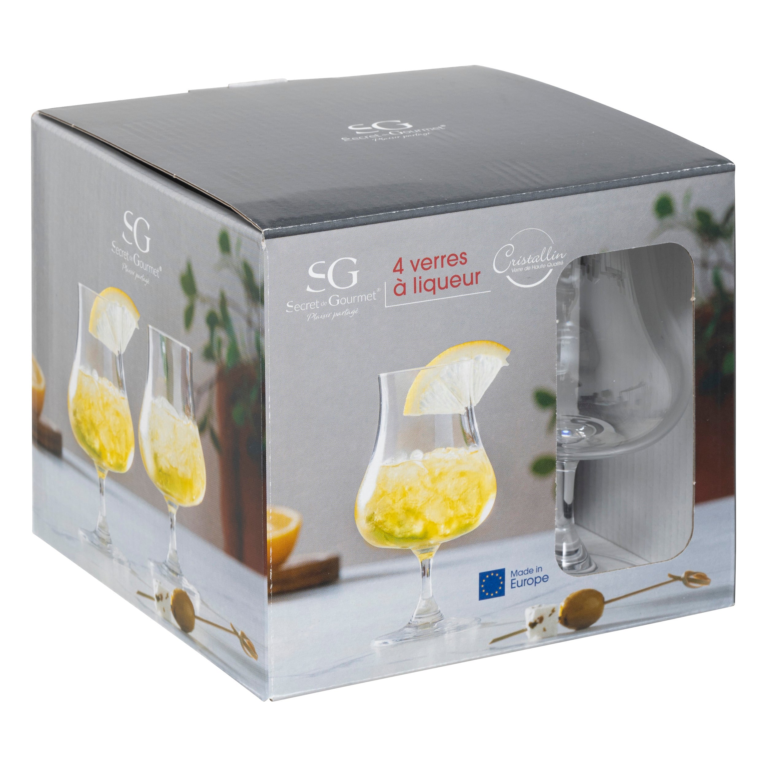 Set pahare lichior cri set 4 22 cl - Secret de Gourmet