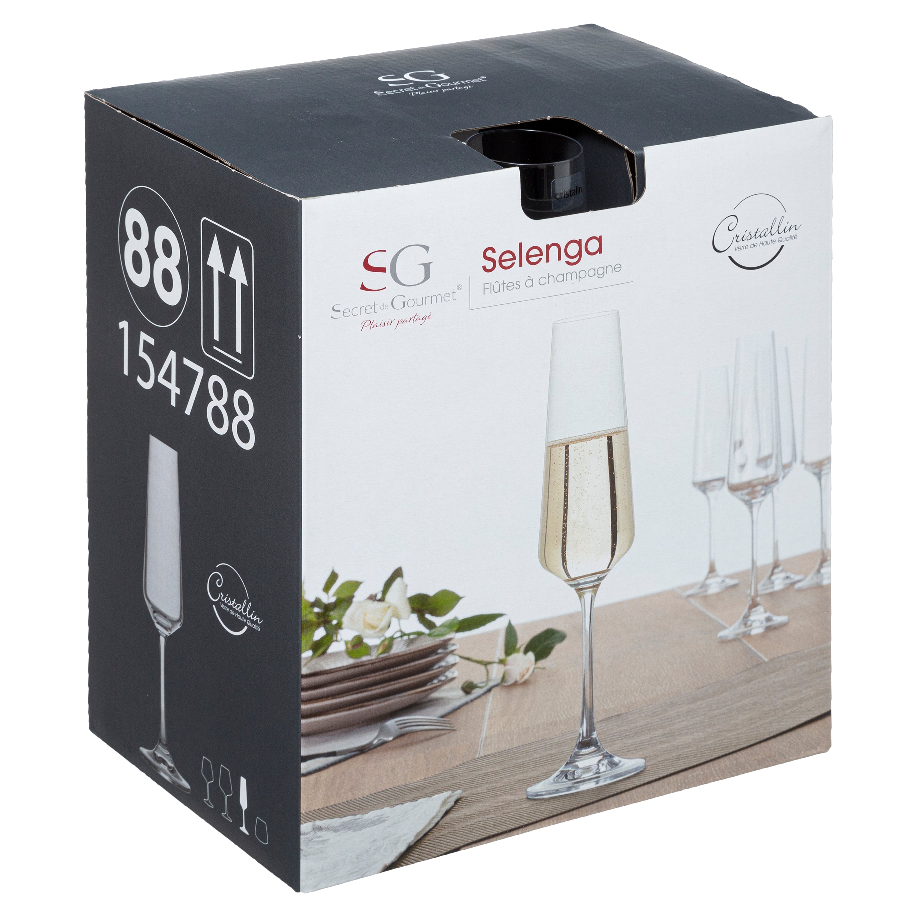 Tacam, flaut sticla cri selenga 16 cl - Secret de Gourmet