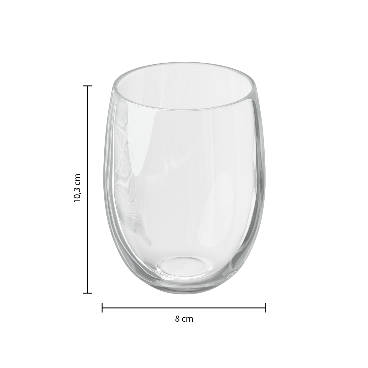 Set pahare jos orpea 36 cl - Secret de Gourmet