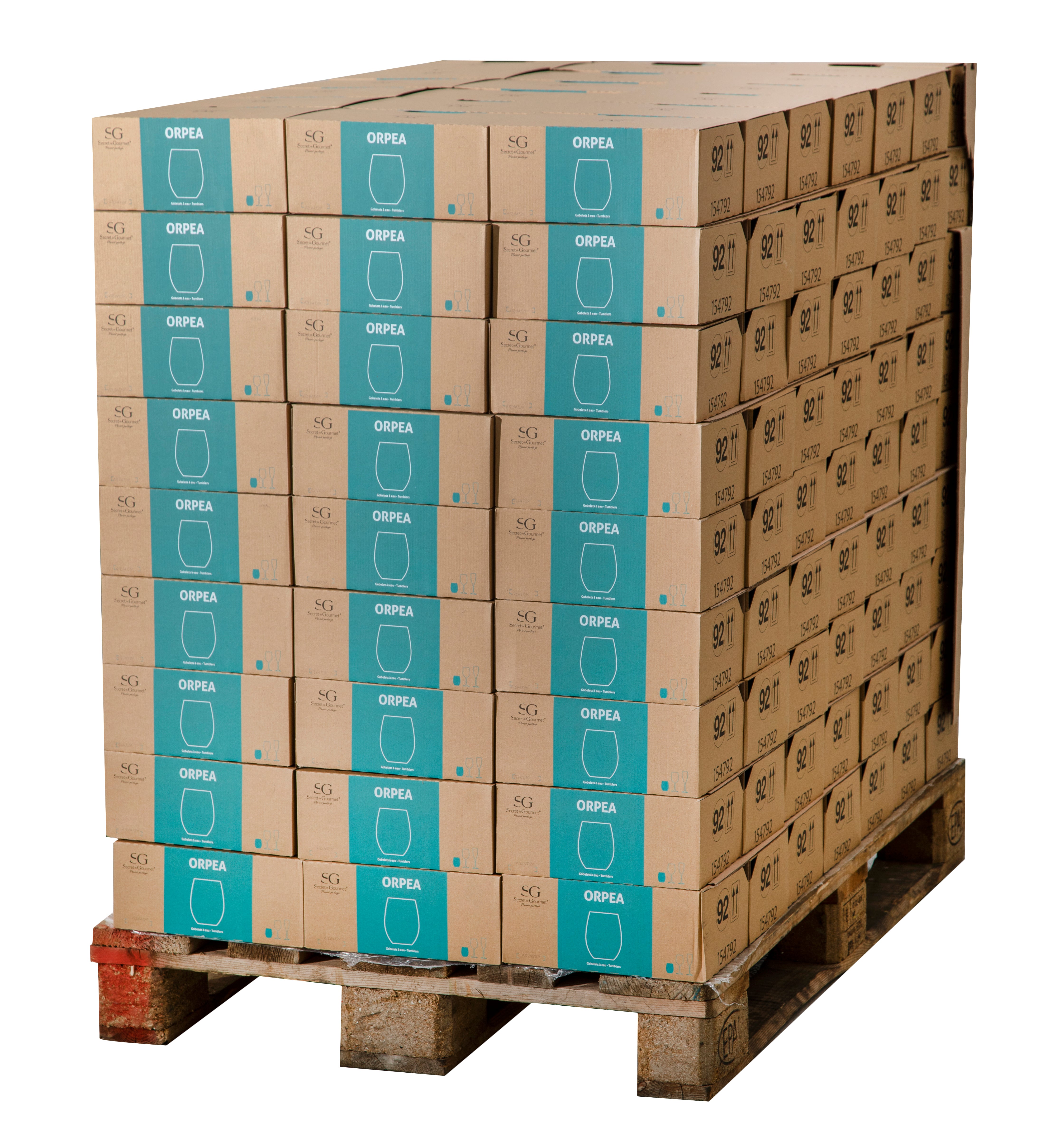 Set pahare jos orpea 36 cl - Secret de Gourmet