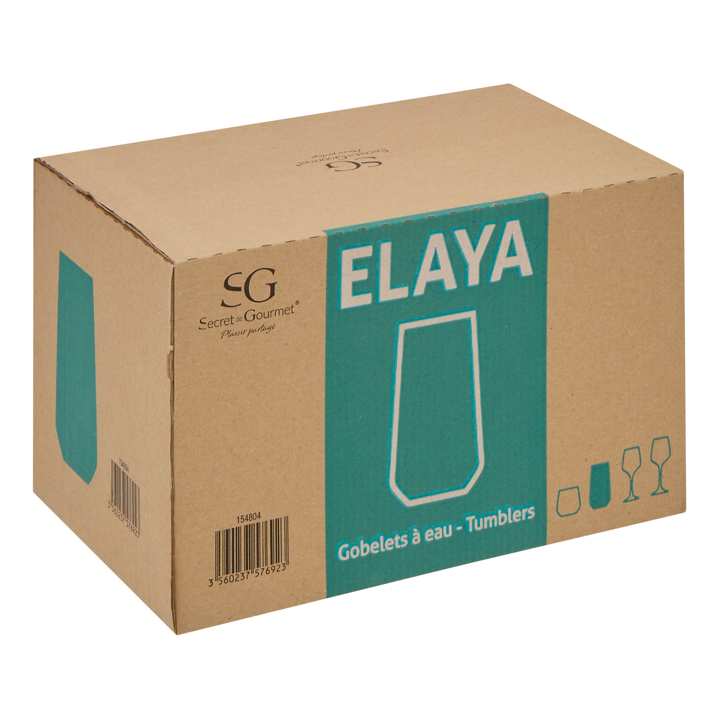 Set pahare inalt elaya 48 cl - Secret de Gourmet