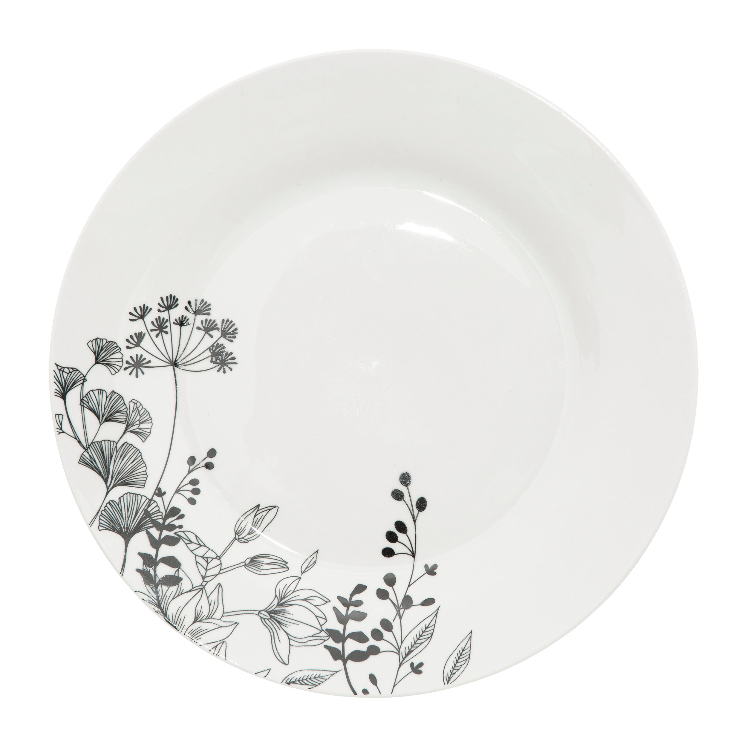 Set 18 piese floral alb - Secret de Gourmet