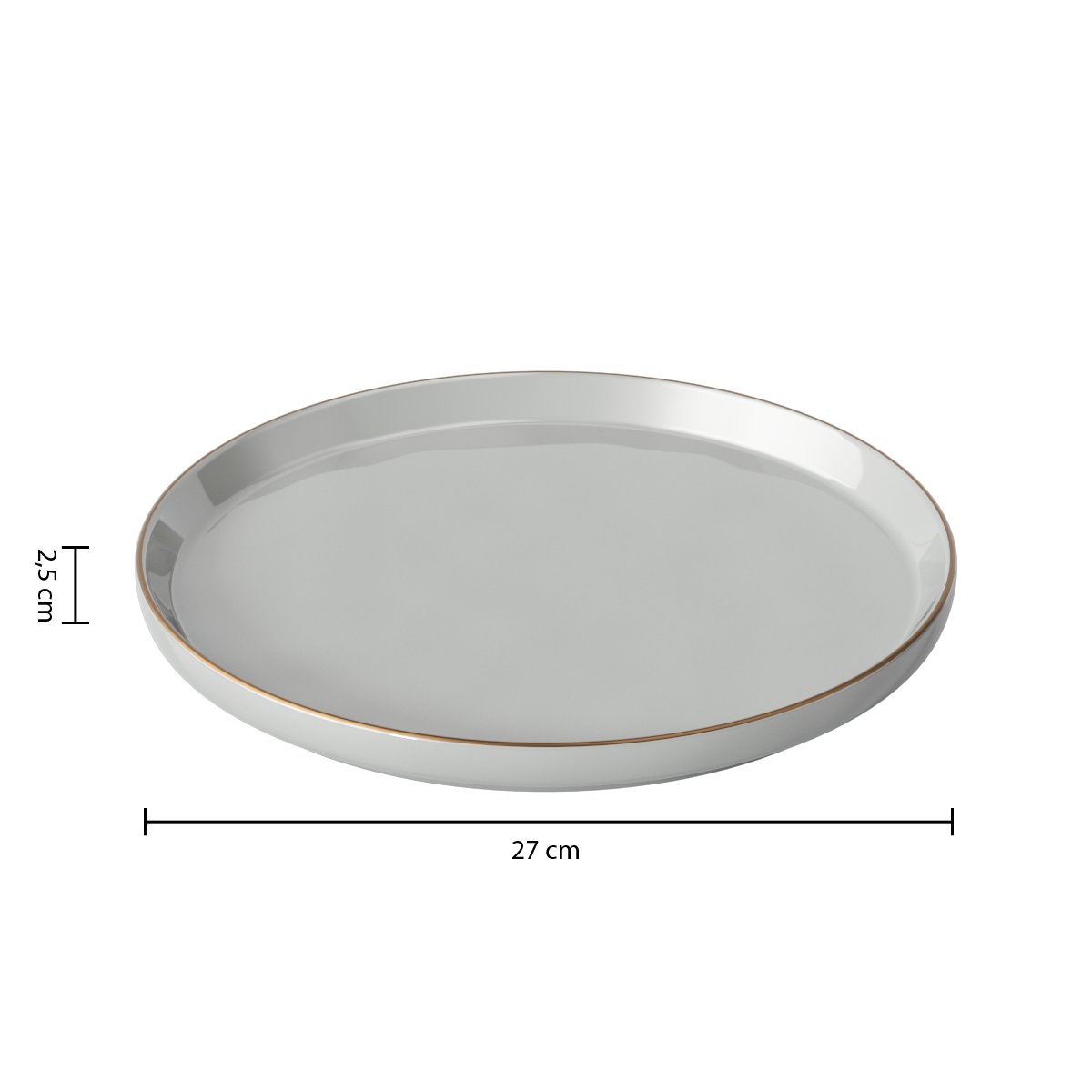 Farfurie intinsa Sublima alba diam 27 cm