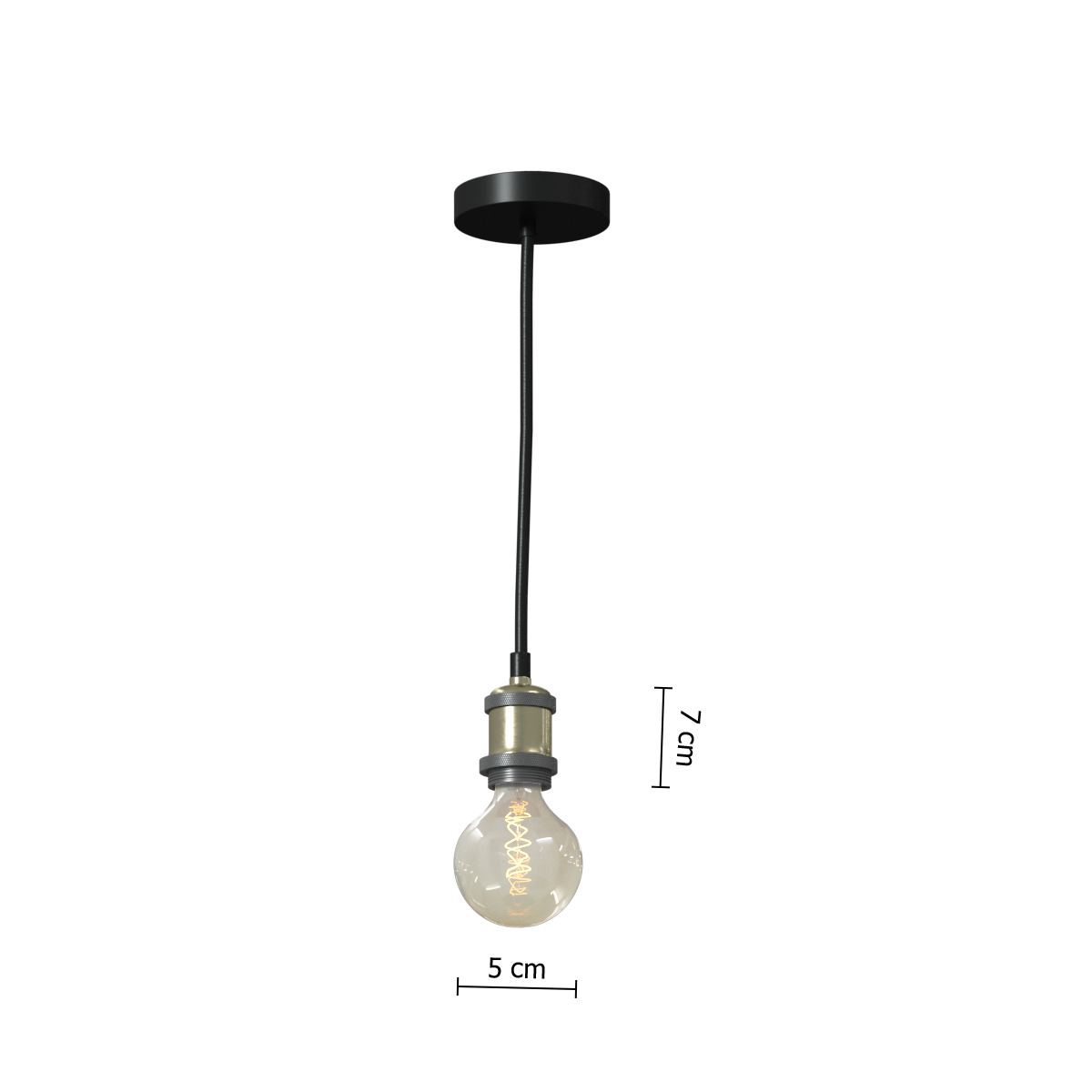 Corp de iluminat, nyl auriu metal lampa pandant D5 cm - Atmosphera